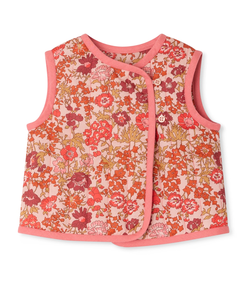 Cotton Floral Print Gilet (6-18 Months)