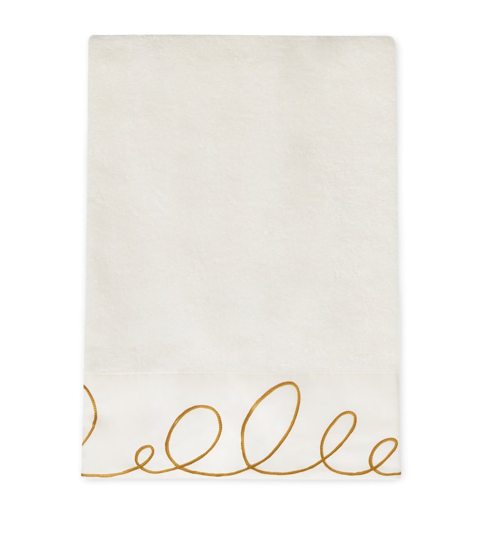 Loretta Caponi Cotton Terry Mobile Hand Towel (60cm x 50cm) White