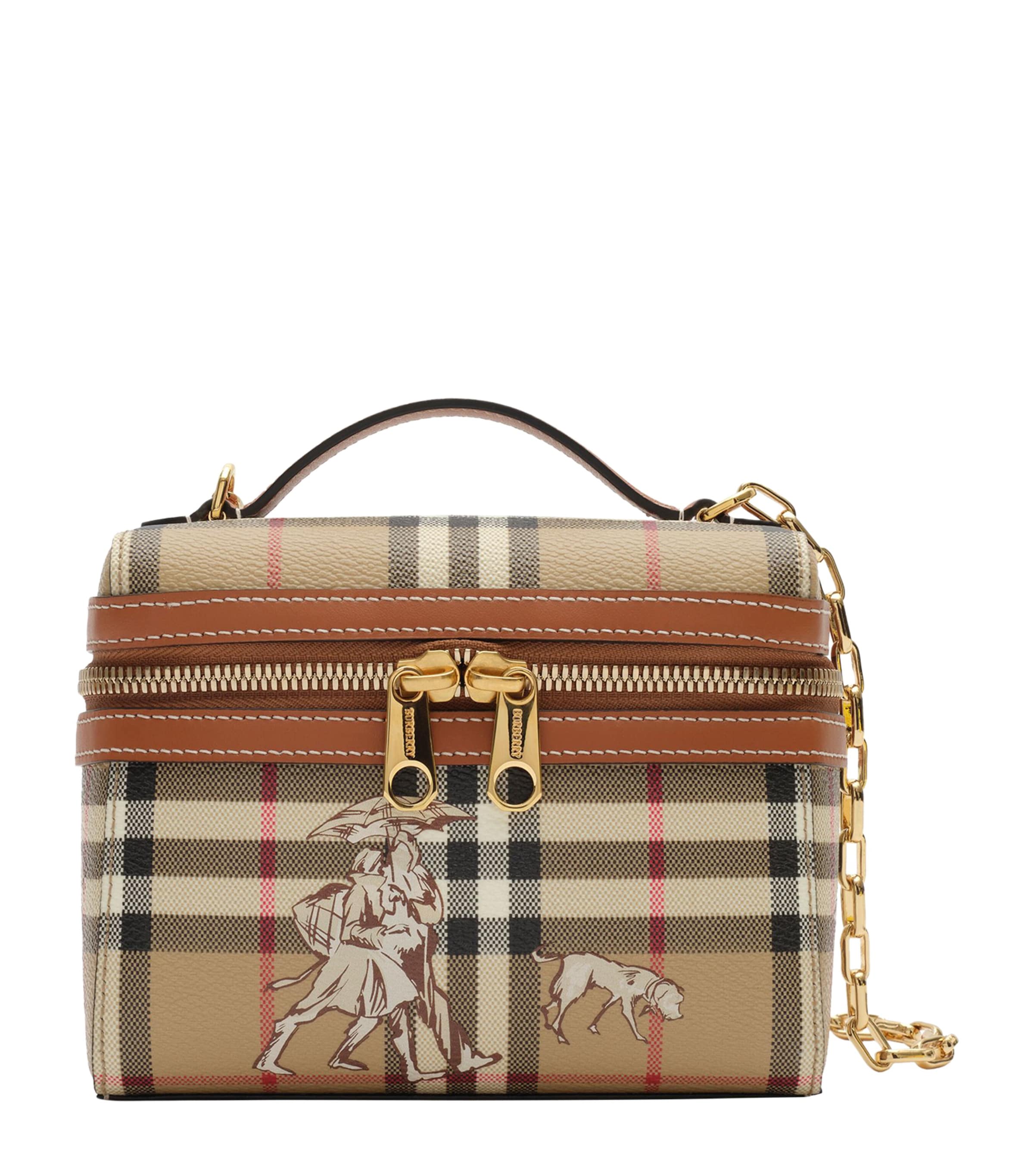 Burberry Check Mates Wash Bag Archive Beige