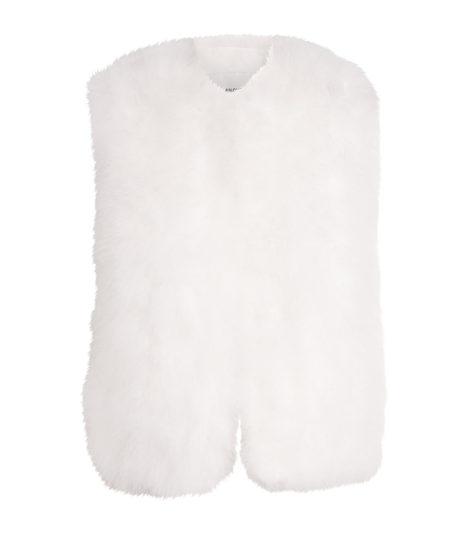Yves Salomon Womens Feather Gilet