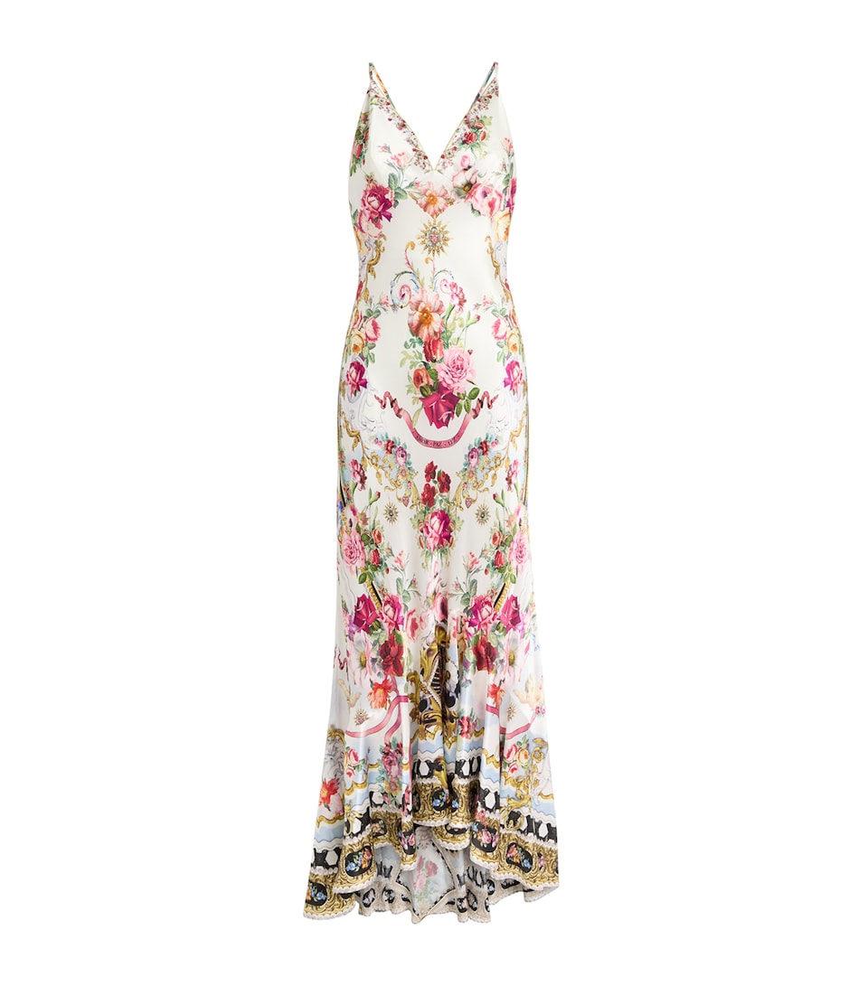 Camilla Womens Silk Printed Slip Dress Torero Libertine