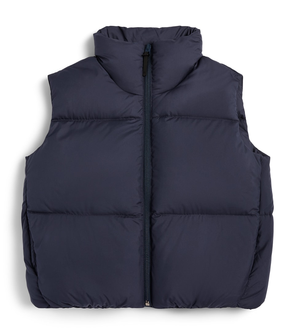 Il Gufo Quilted Down-Filled Gilet (2-14 Years) Navy Blue