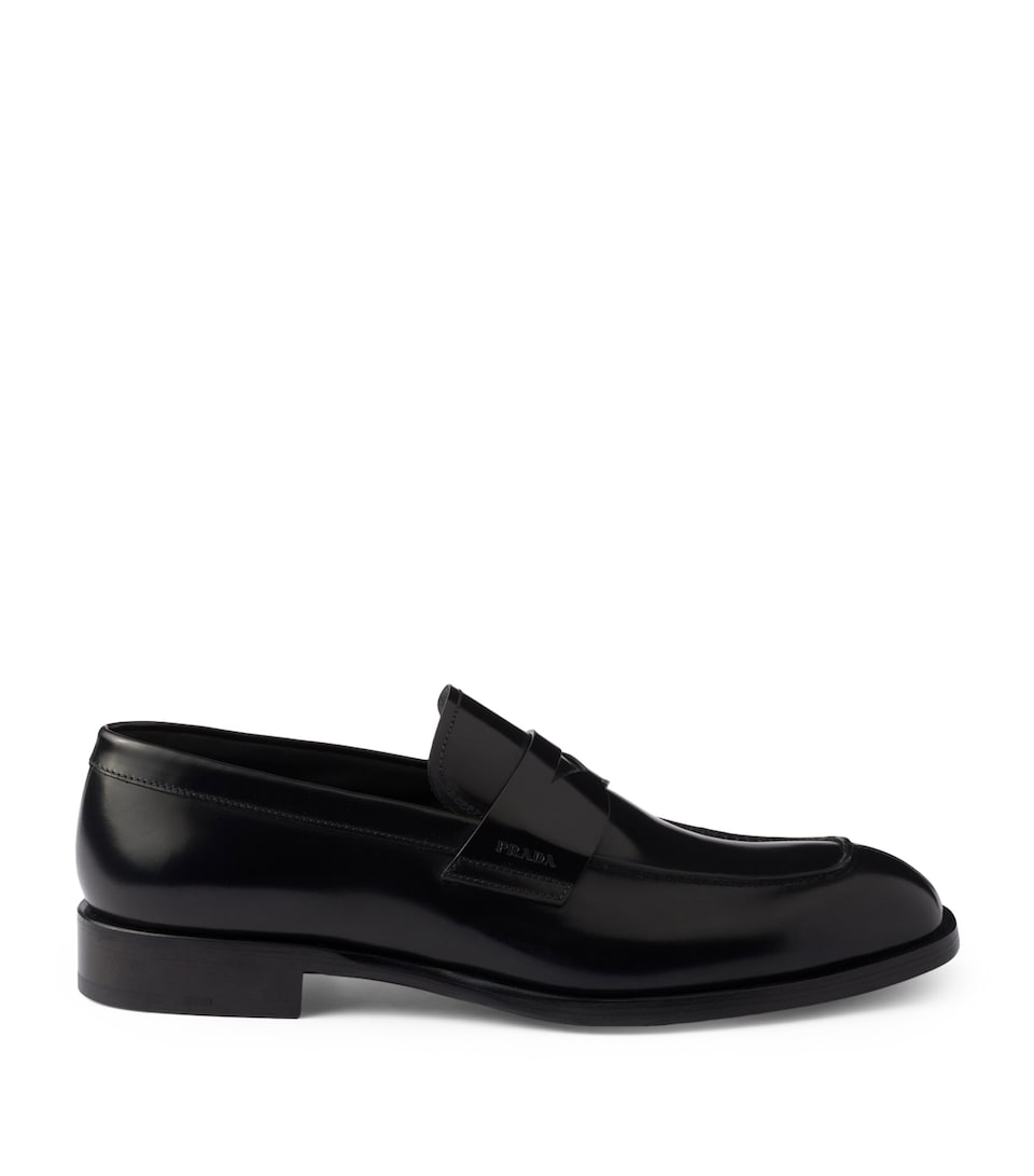 Brushed Leather Loafers