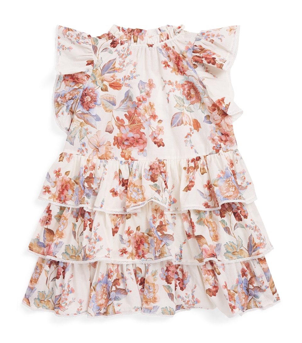 Cotton Floral Awaken Flutter Dress (1-12 Years)