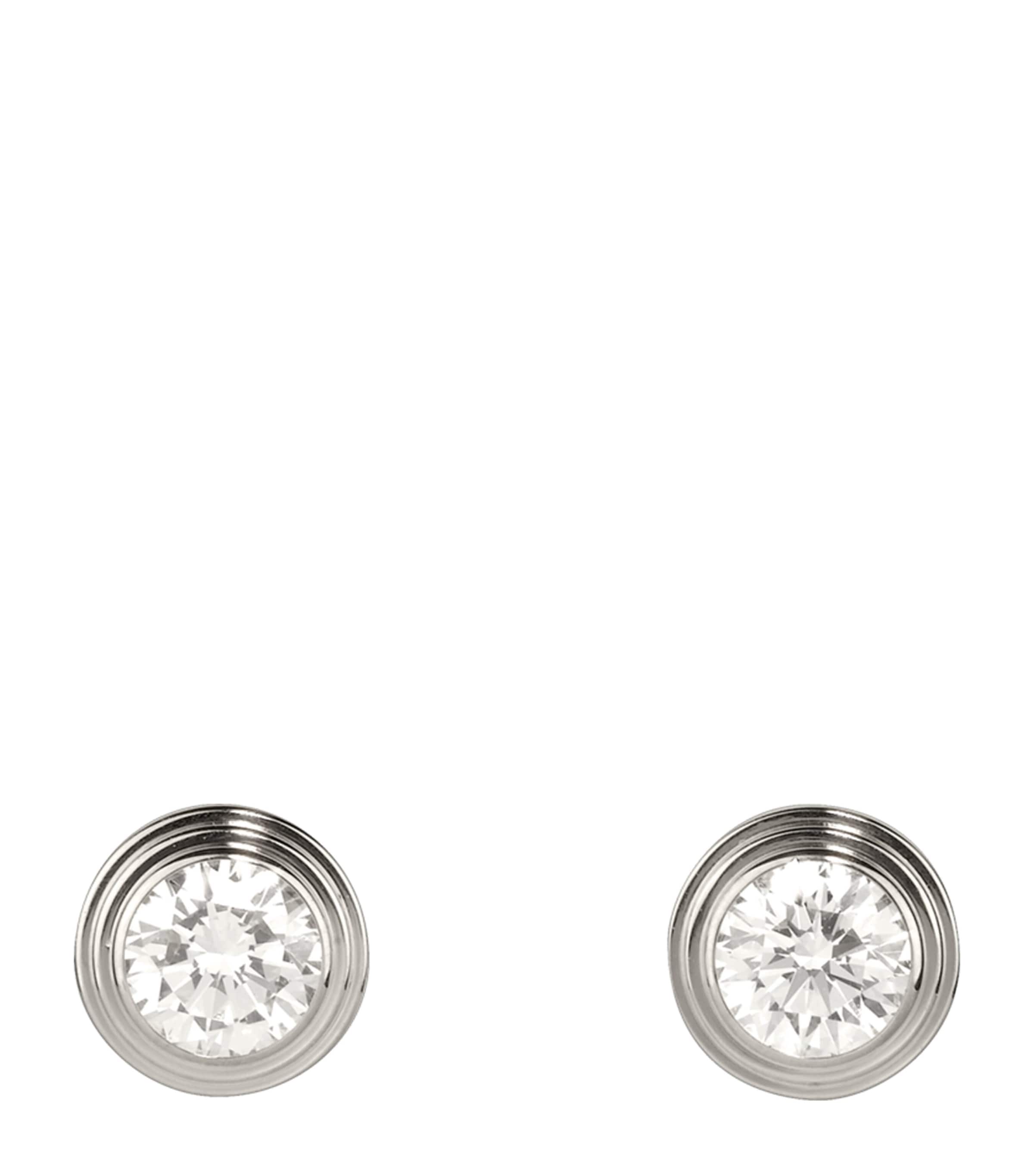 Cartier Medium White Gold and Diamond Cartier d'Amour Earrings White Gold