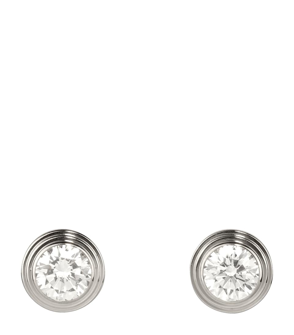 Cartier Medium White Gold and Diamond Cartier d'Amour Earrings White Gold