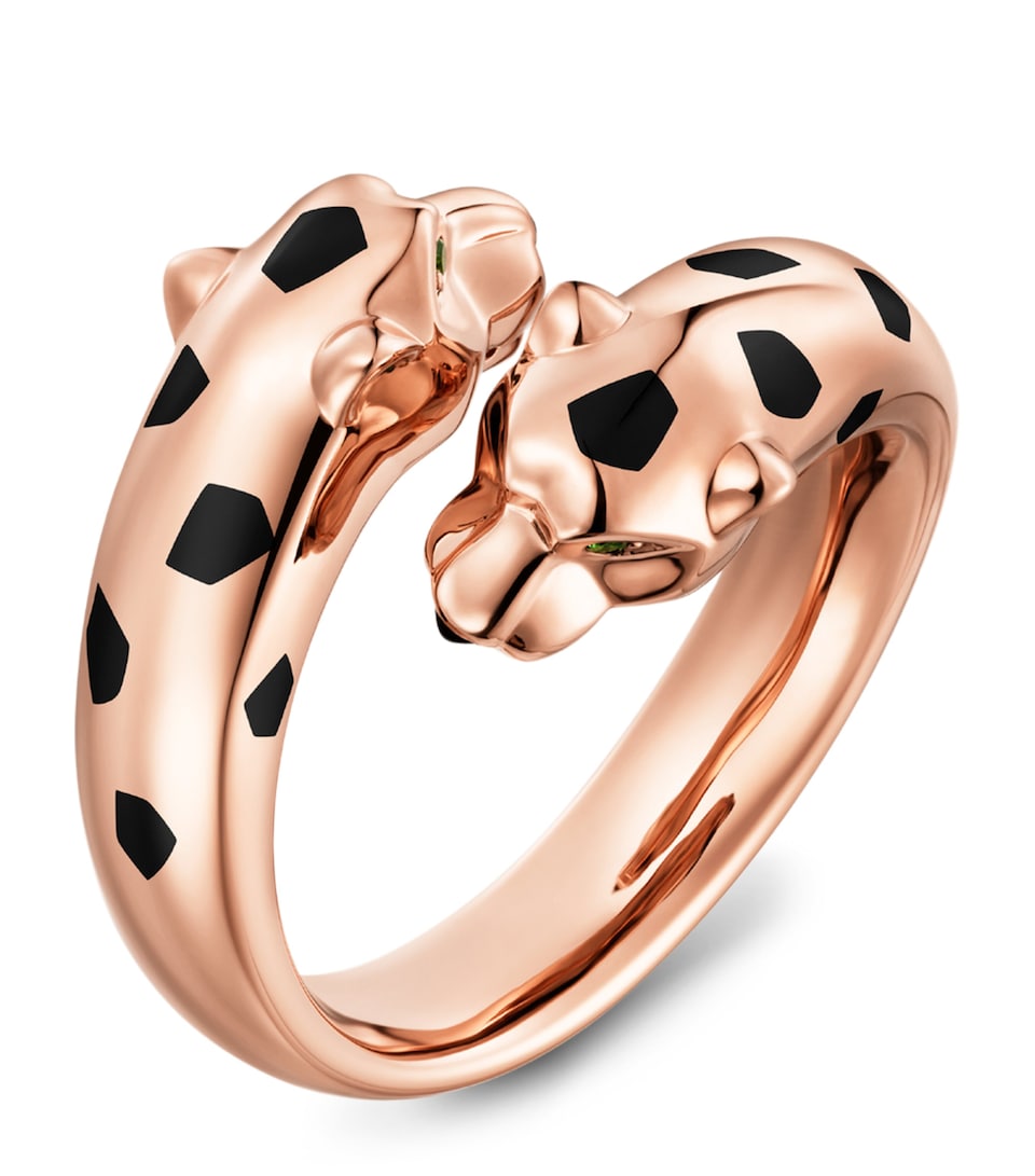 Cartier Rose Gold, Tsavorite Garnet and Onyx Panthère de Cartier Ring Rose Gold