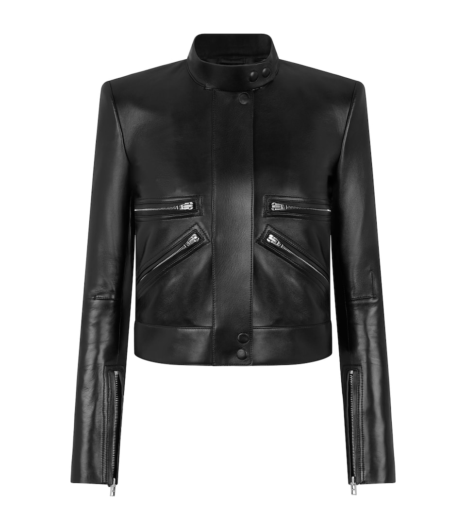 TOM FORD Womens Lamb Leather Biker Jacket Naa
