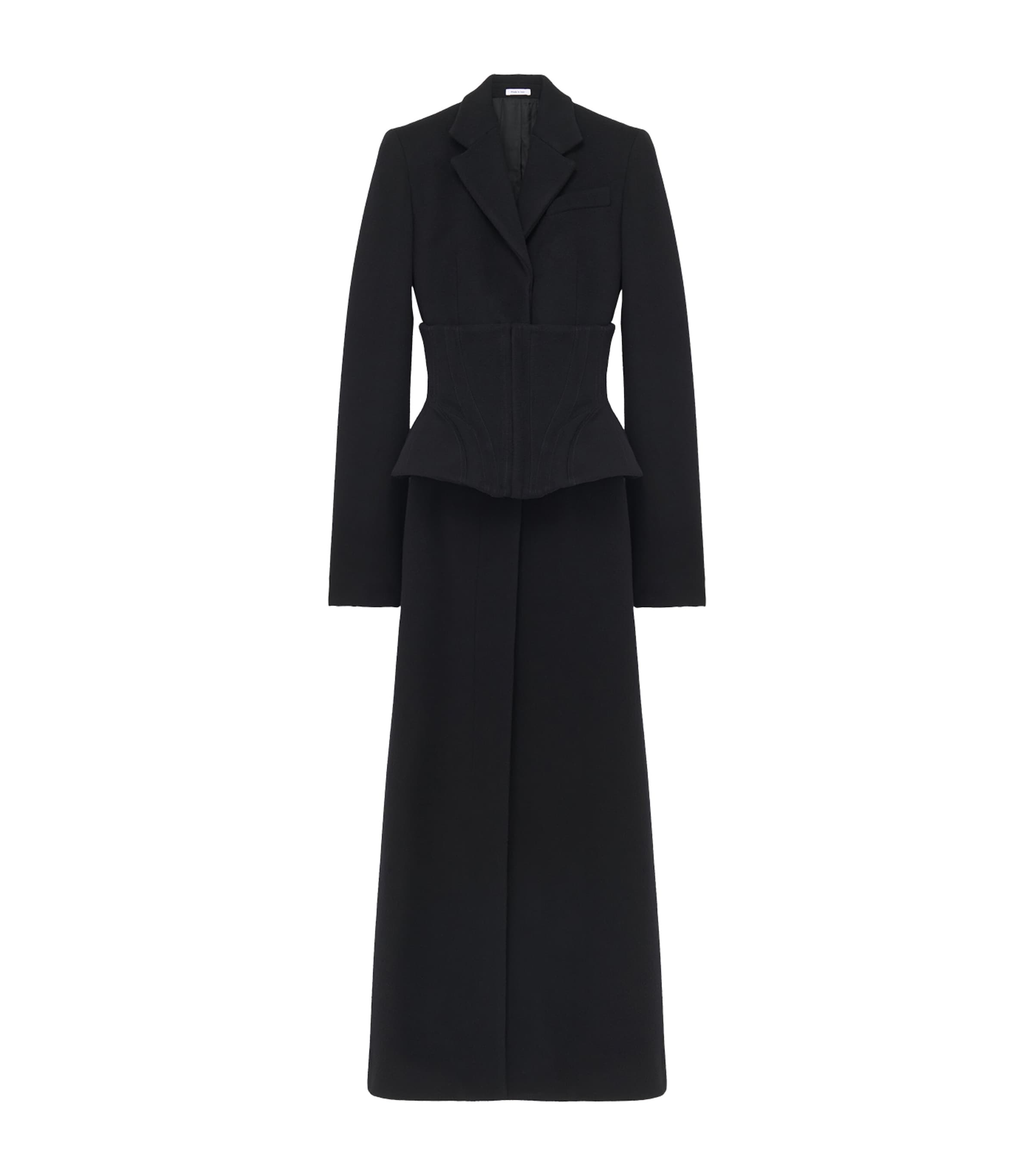 Wool-Cashmere Corset Coat