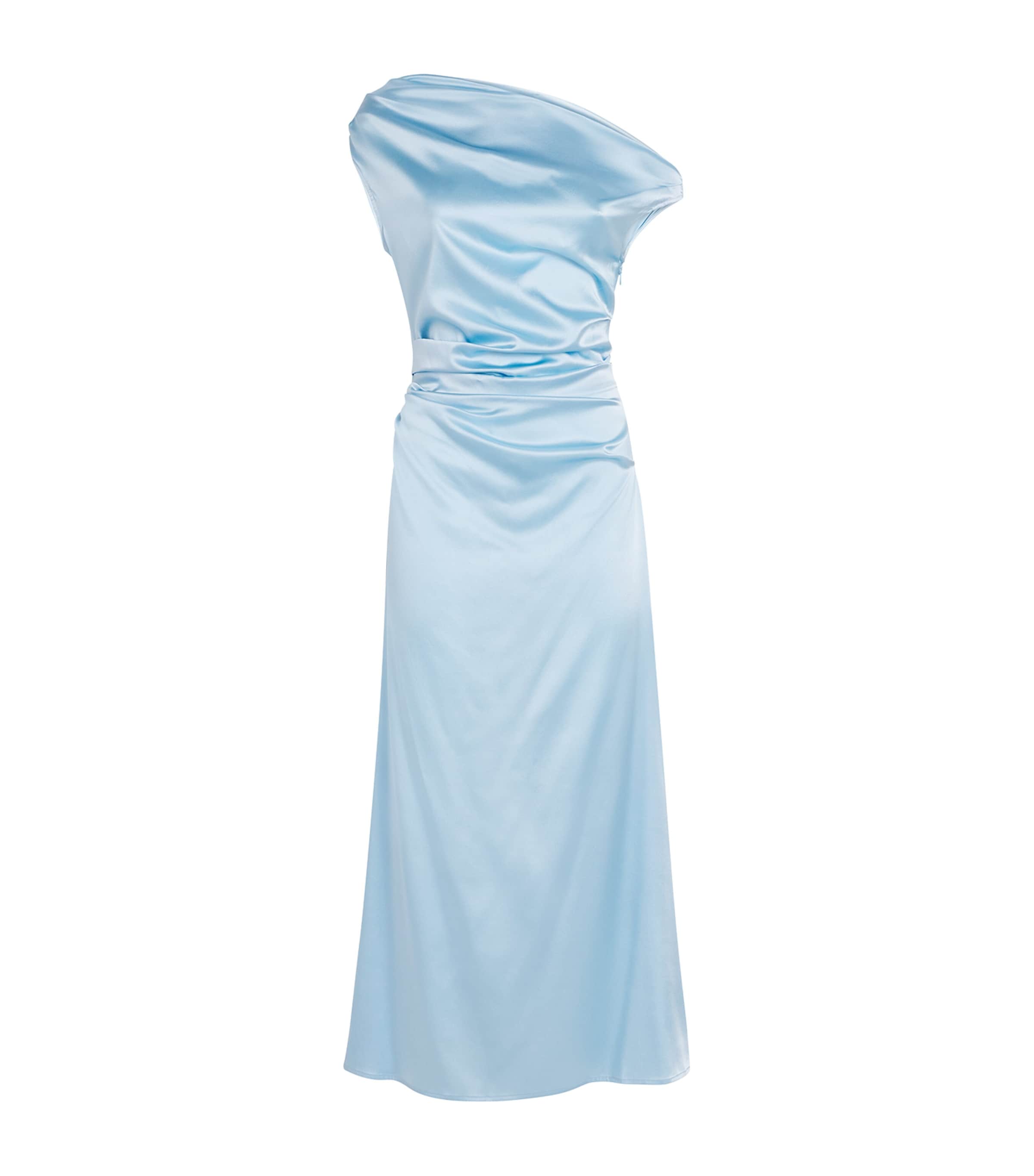 Silk-Blend Phare Midi Dress