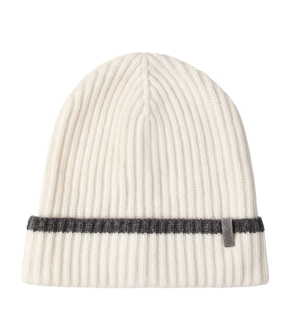 Brunello Cucinelli Cashmere Monili-Detail Beanie