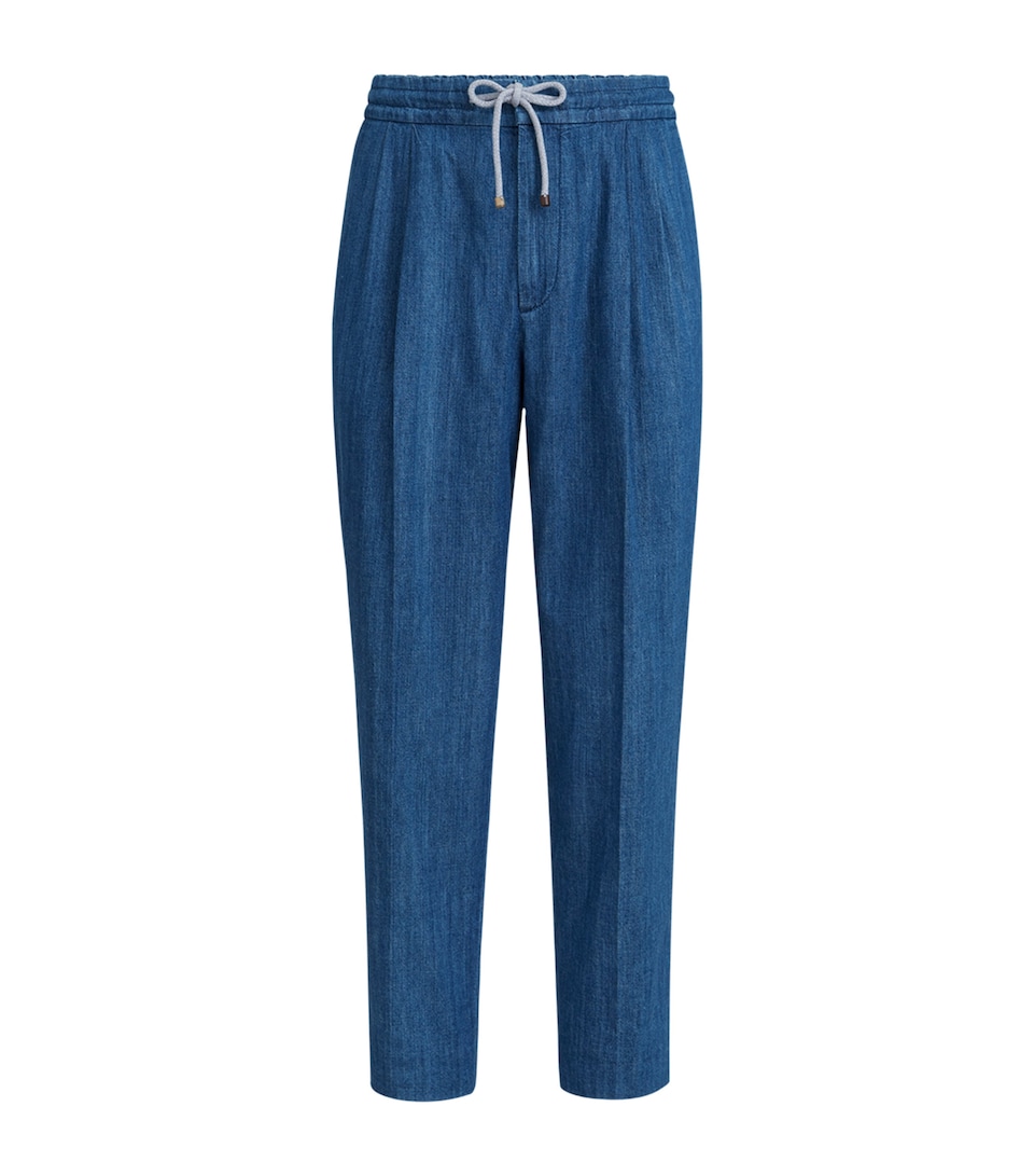 Denim Drawstring Trousers