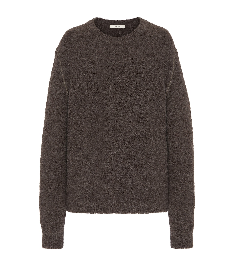 Leorina Cashmere-Alpaca-Silk Bouclé Sweater