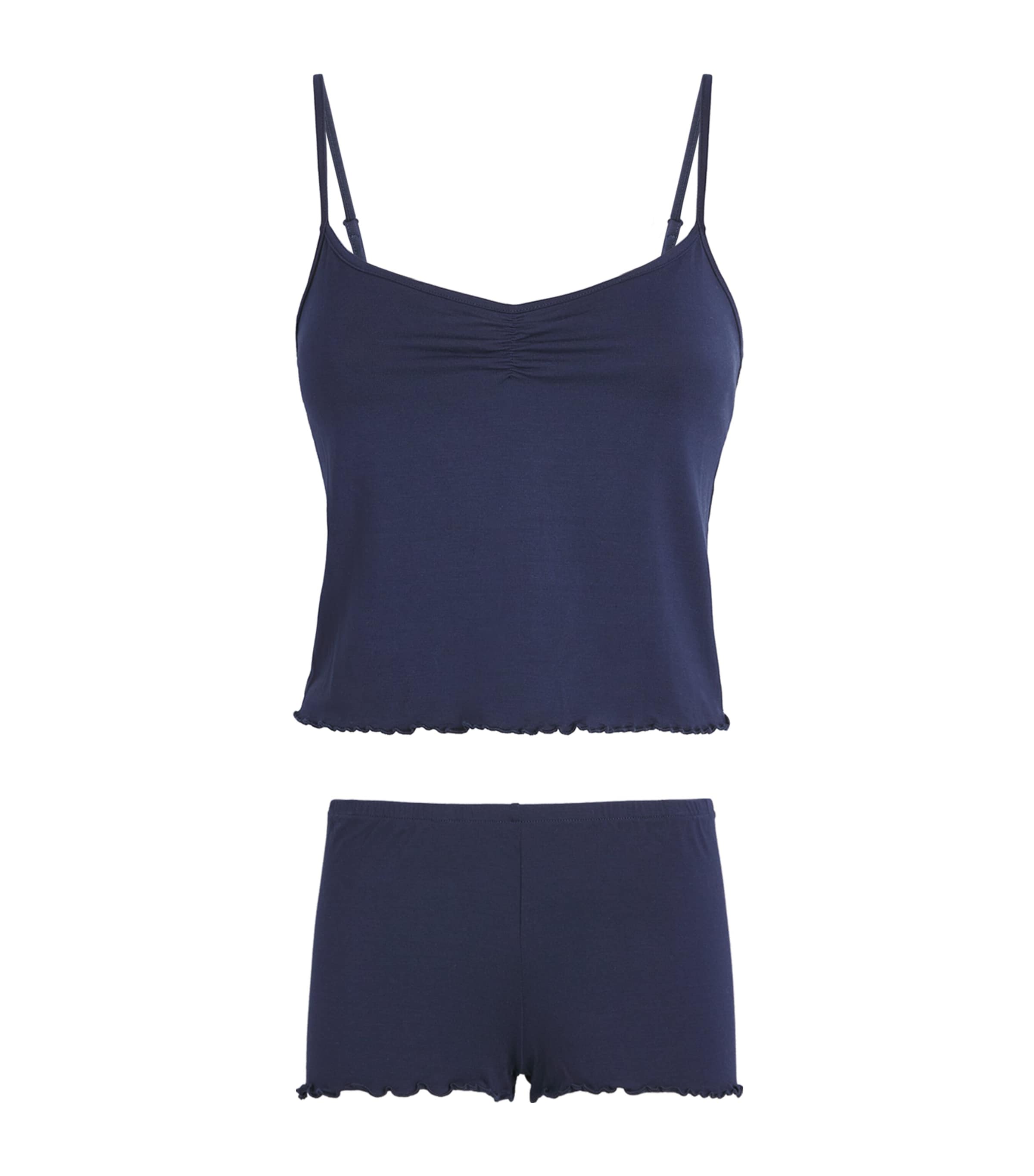 Skims Womens Sleep Cami Short Pyjama Set Navy