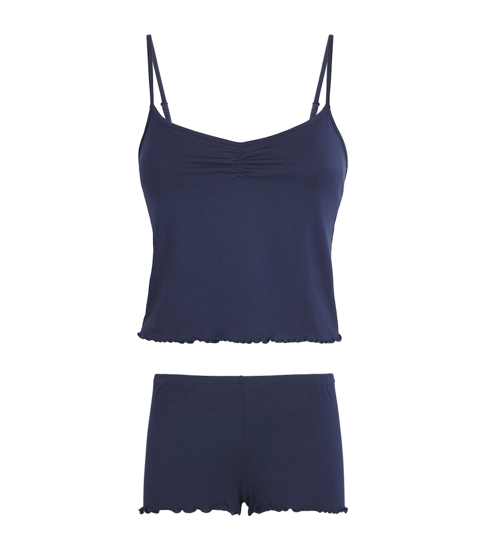 Skims Womens Sleep Cami Short Pyjama Set Navy