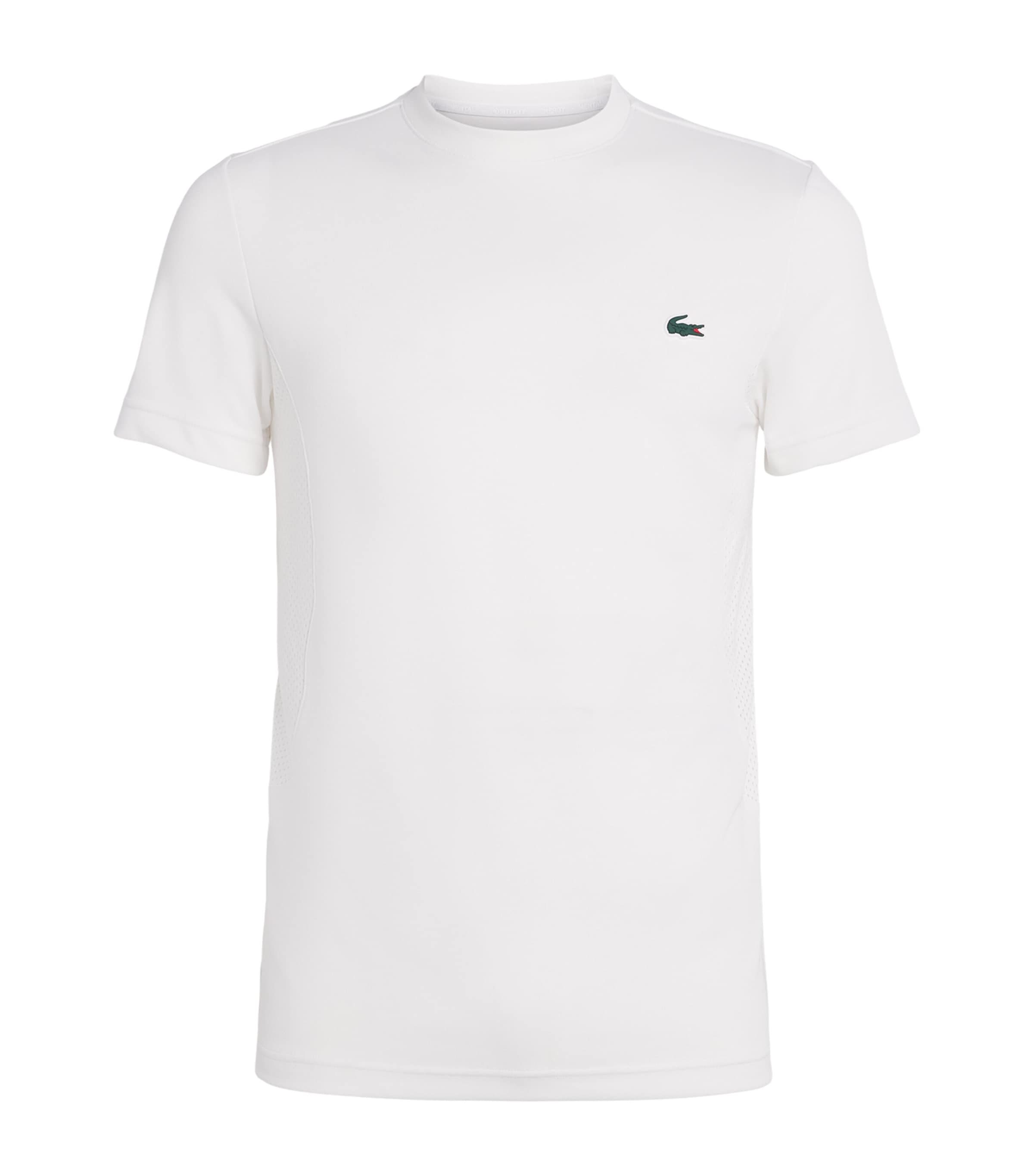 Lacoste Mens x Novak Djokovic Tennis T-Shirt White