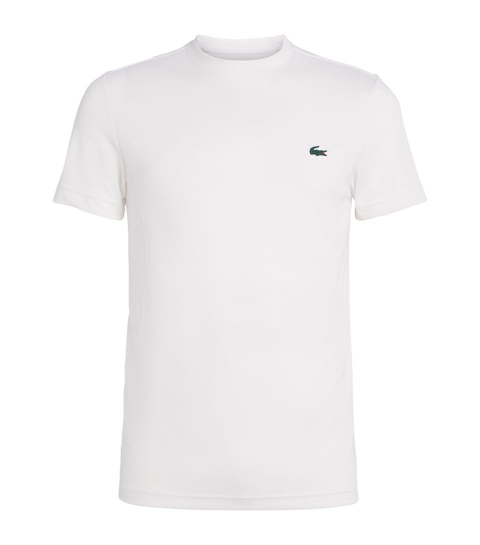 Lacoste Mens x Novak Djokovic Tennis T-Shirt White