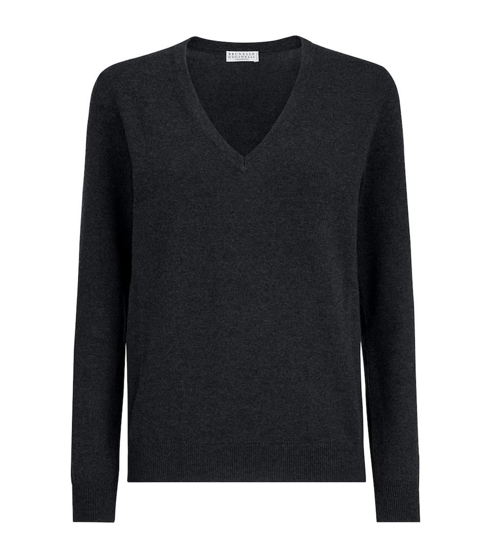 Brunello Cucinelli Womens Cashmere Monili-Detail Sweater
