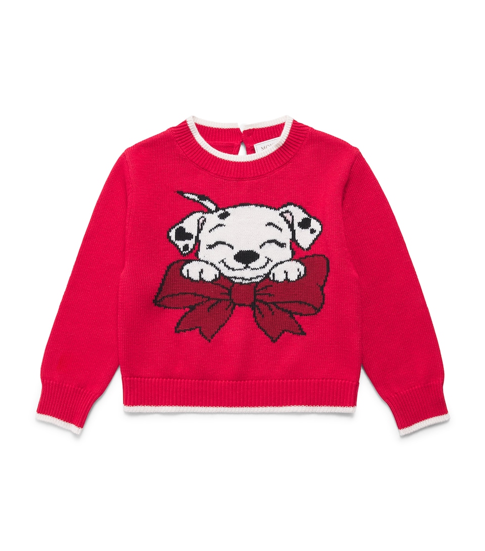 Monnalisa x Disney 101 Dalmatians Sweater (6 months-6 Years) Rubino