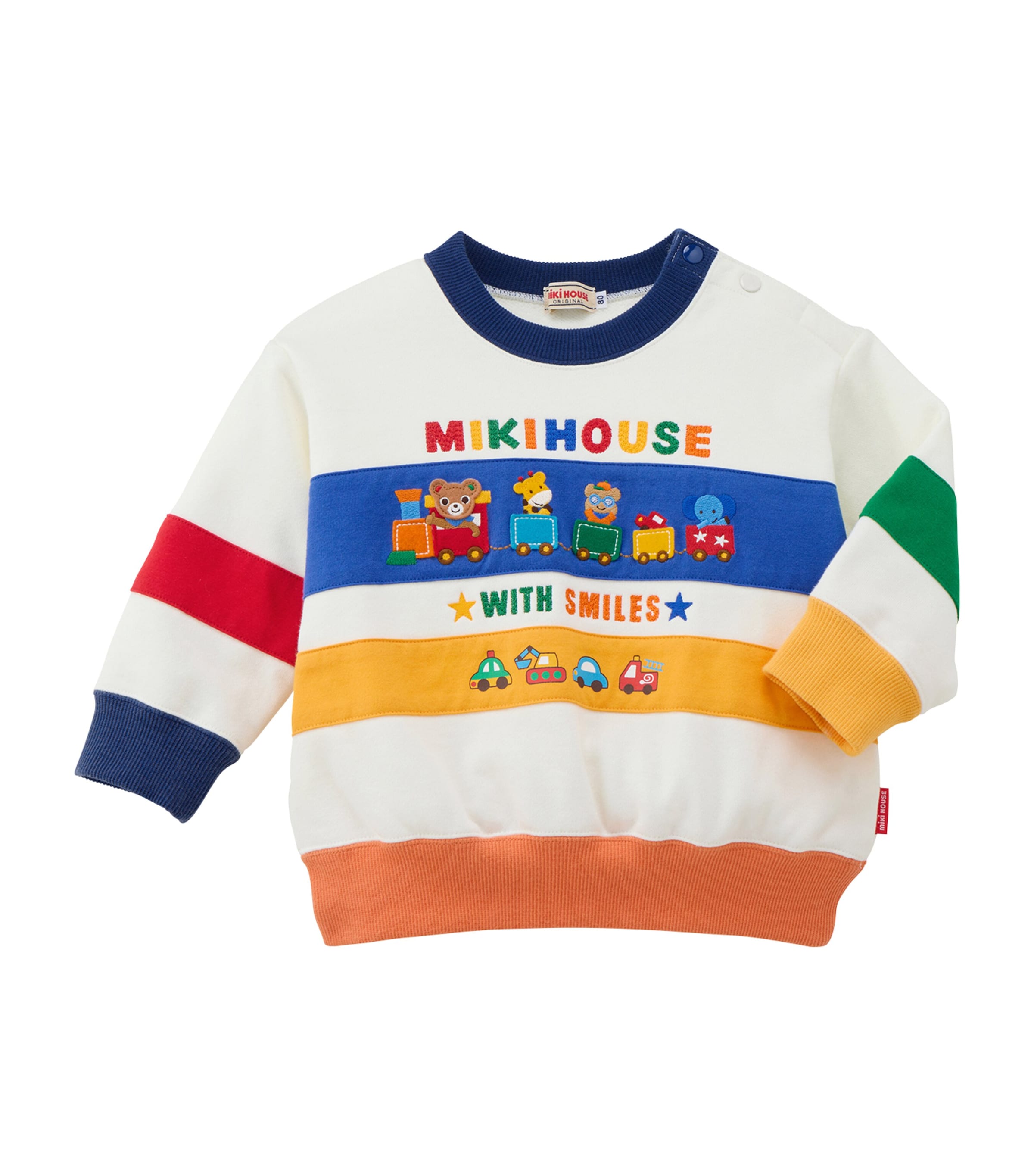 Miki House Cotton Embroidered Sweatshirt (12 Months-7 Years)