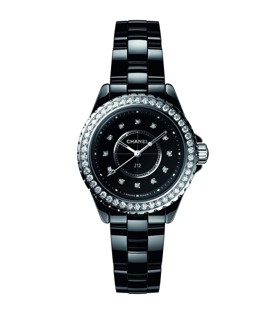 Ceramic and Diamond J12 Watch 33mm