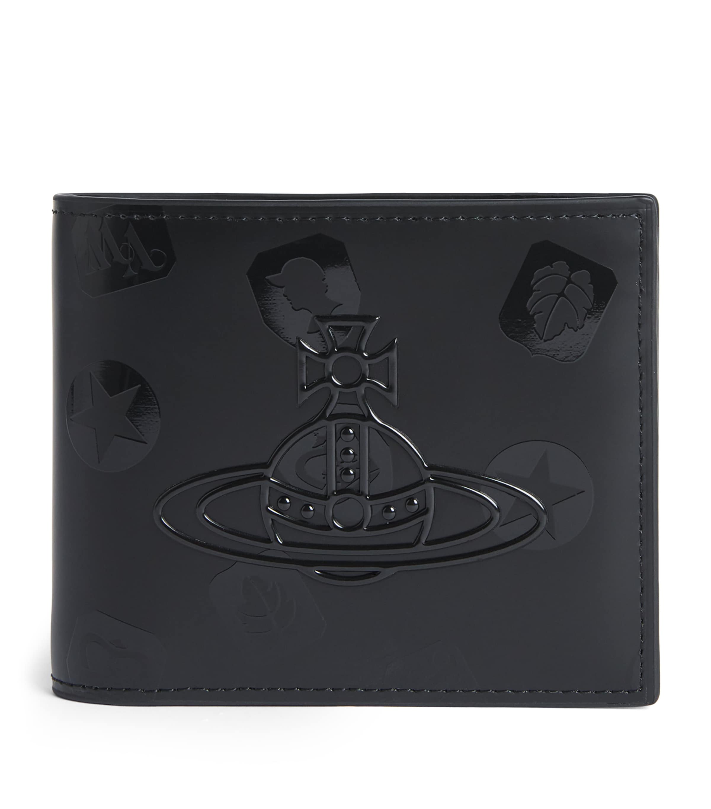 Vivienne Westwood Leather Logo Wallet Black