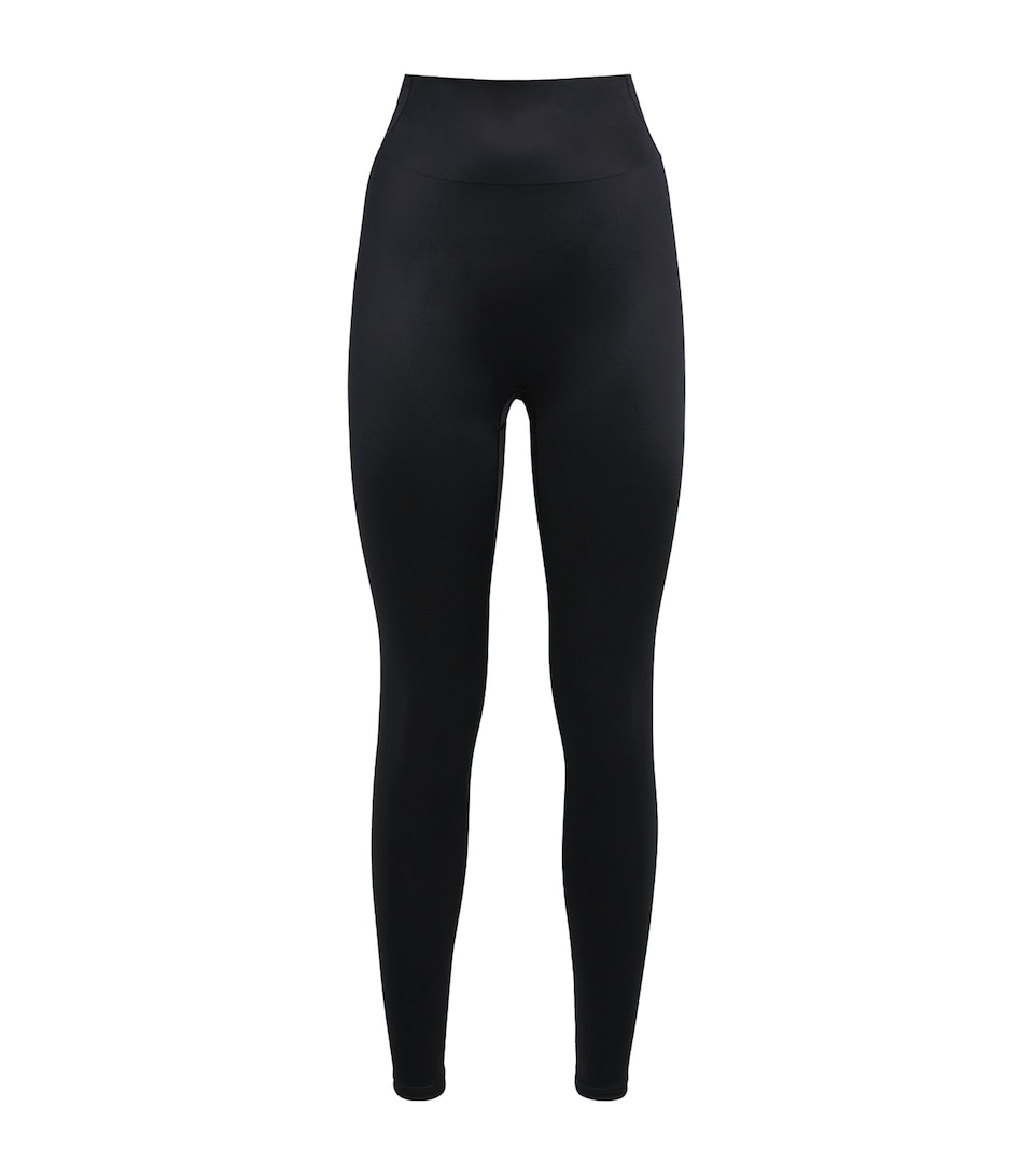 NikeSKIMS Womens NikeSKIMS Bonded Waist 26" Leggings Obsidian