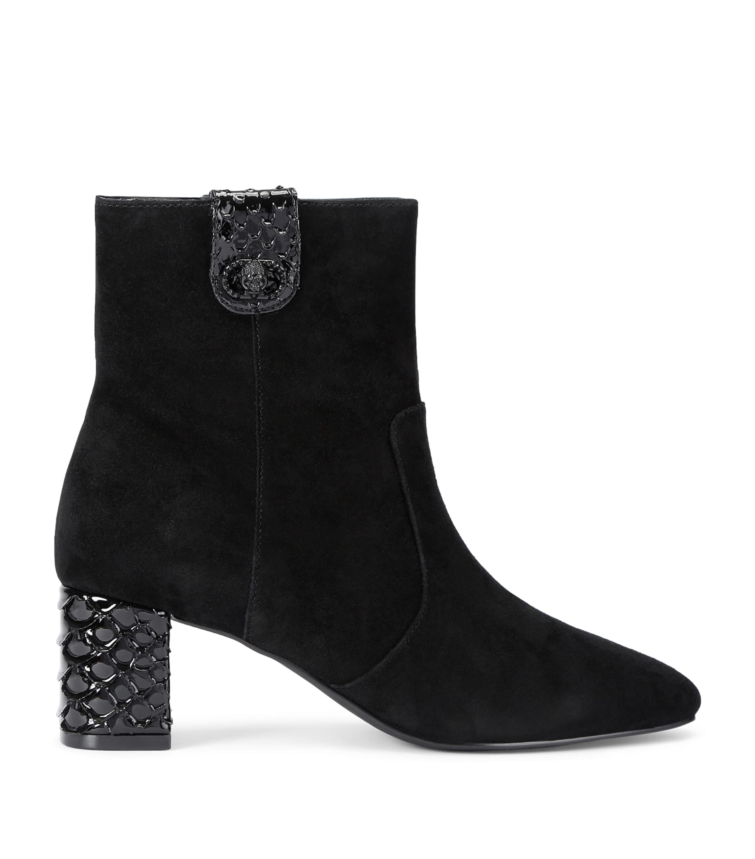 Suede Chelsea Trim Ankle Boots