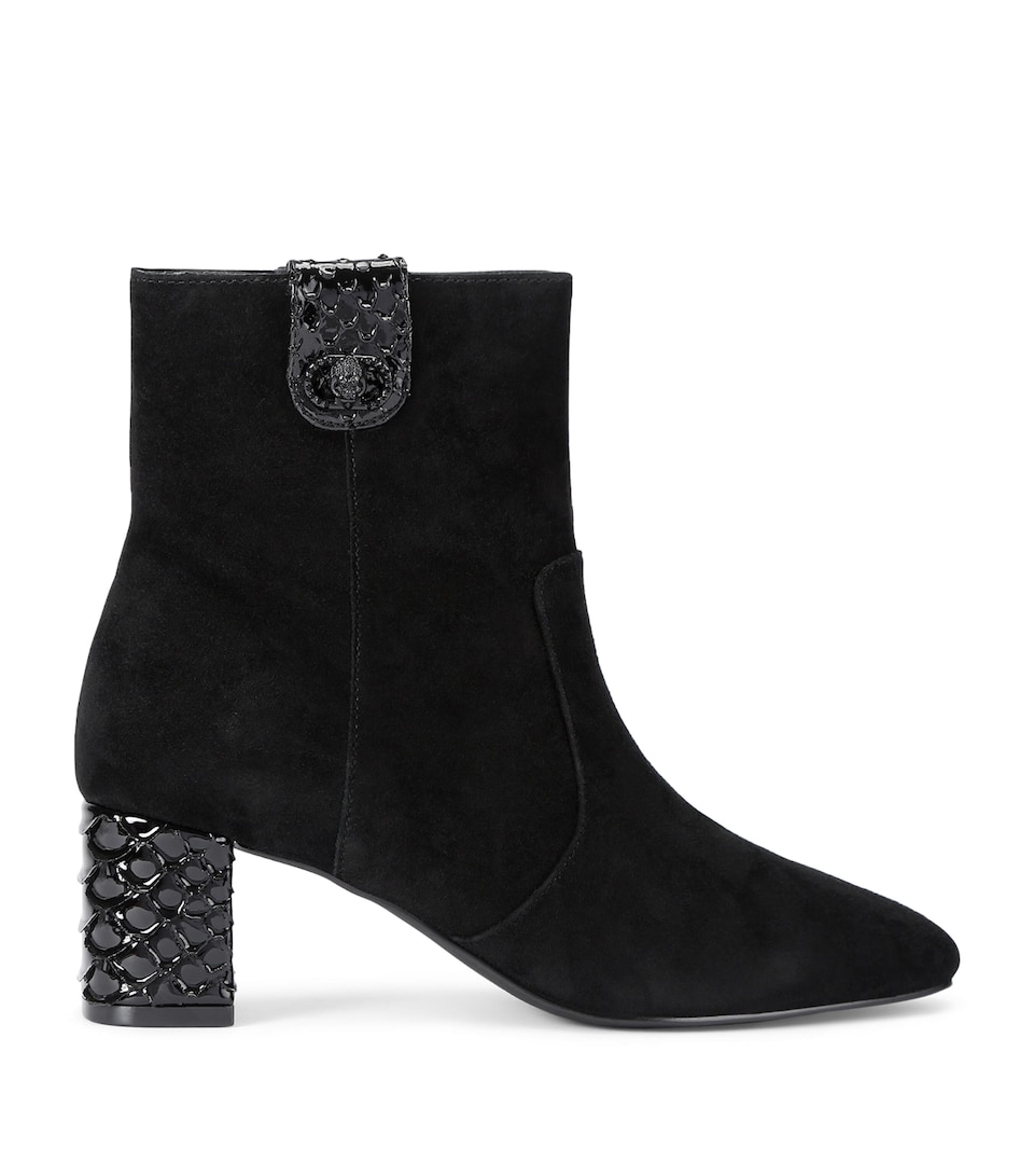 Suede Chelsea Trim Ankle Boots