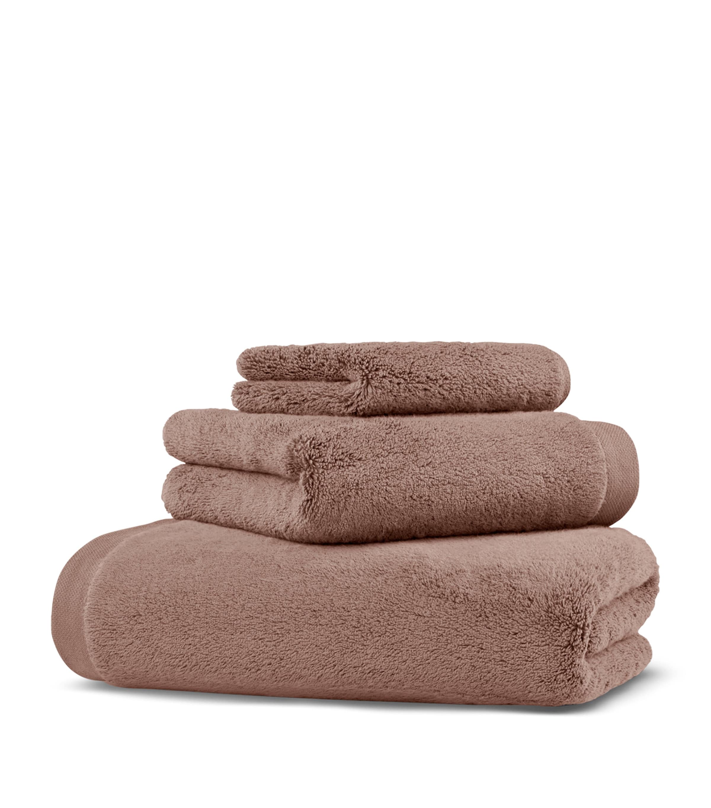 Hamam Organic Cotton Olympia Hand Towel (50cm x 100cm) Dark Peach