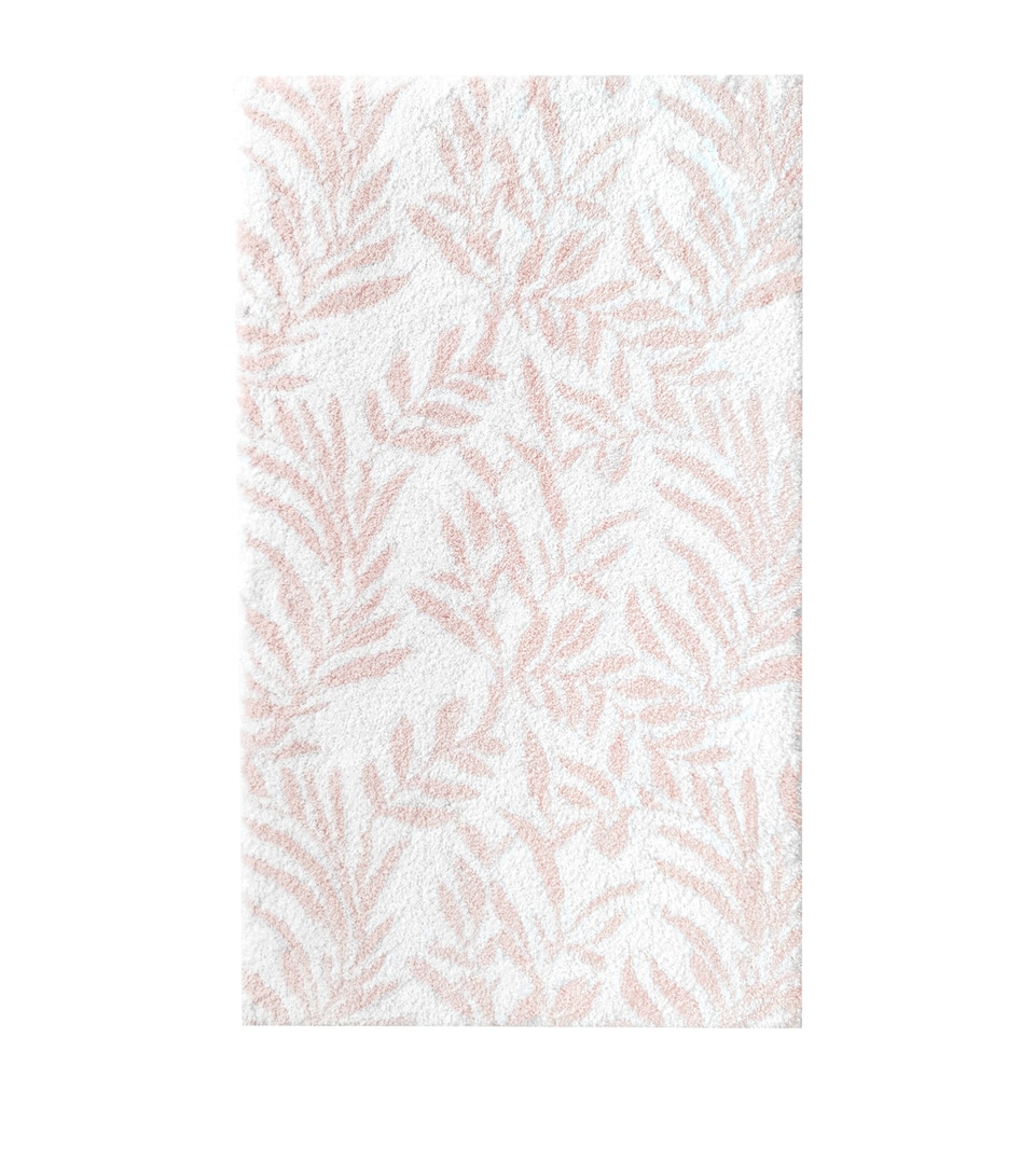 GRACCIOZA Egyptian Cotton Broughton Bath Mat (60cm x 100cm) White/pearl
