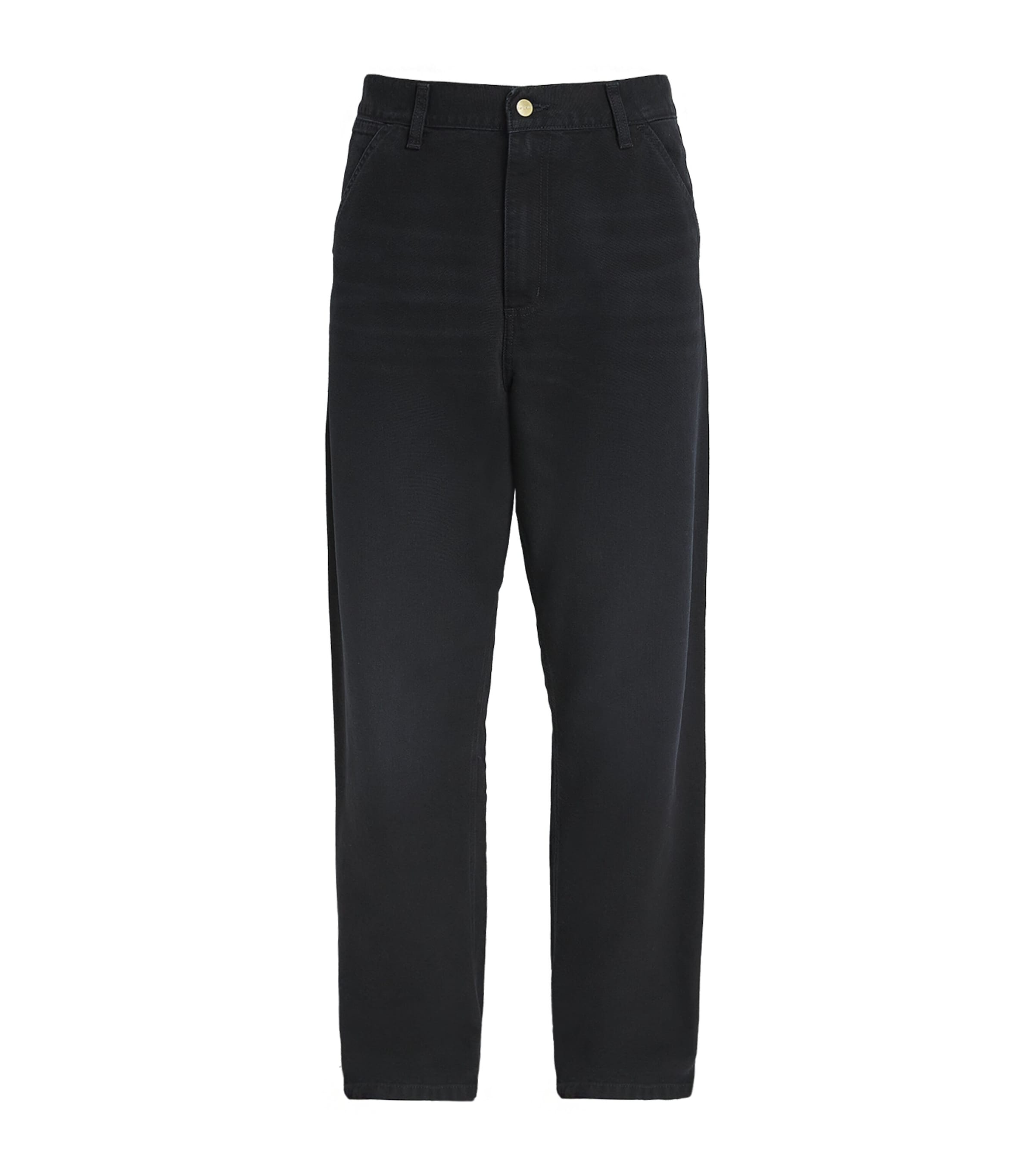 Carhartt WIP Mens Single Knee Straight Jeans Black