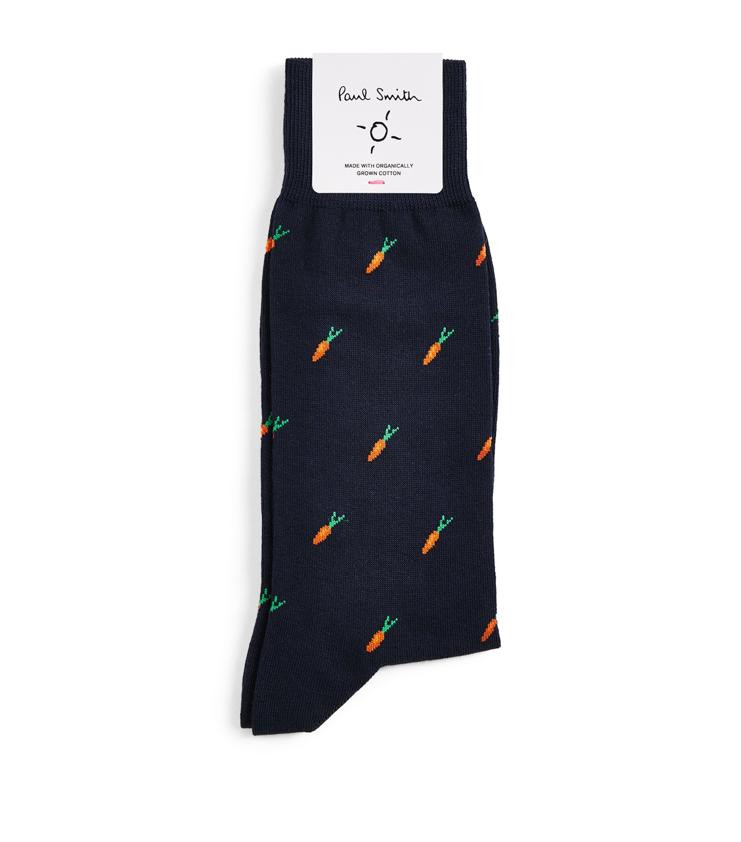 Cotton-Blend Carrot Socks