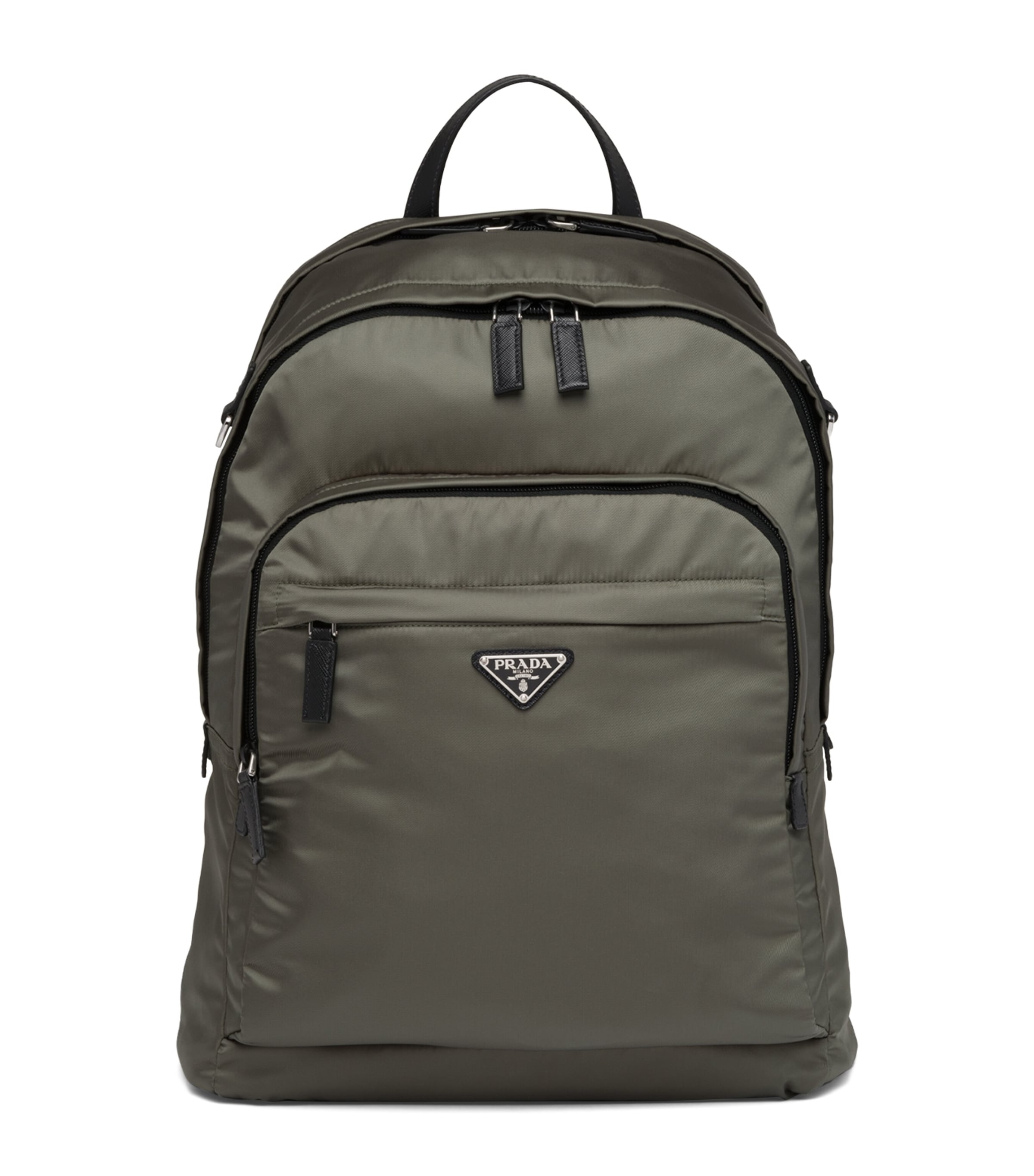 Re-Nylon and Saffiano Leather Backpack