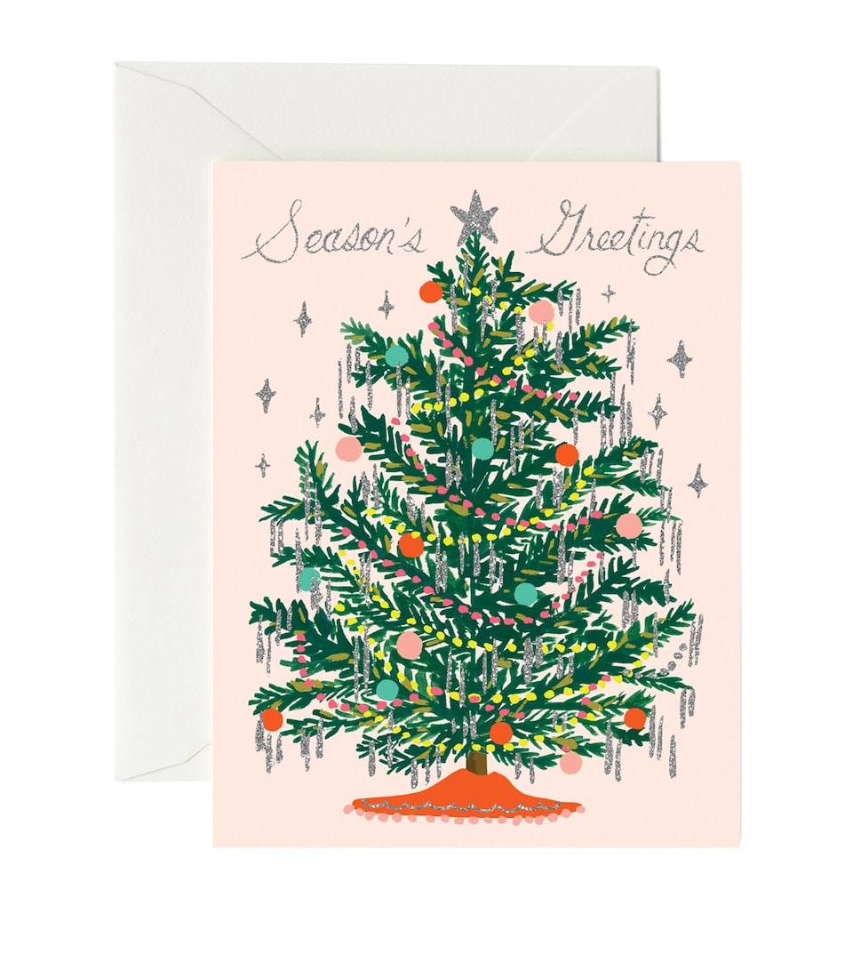 Rifle Paper Co. Tinsel Tree Christmas Card Mixed
