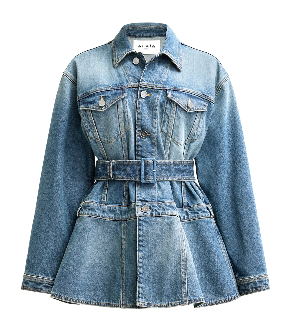 Denim Peplum Jacket