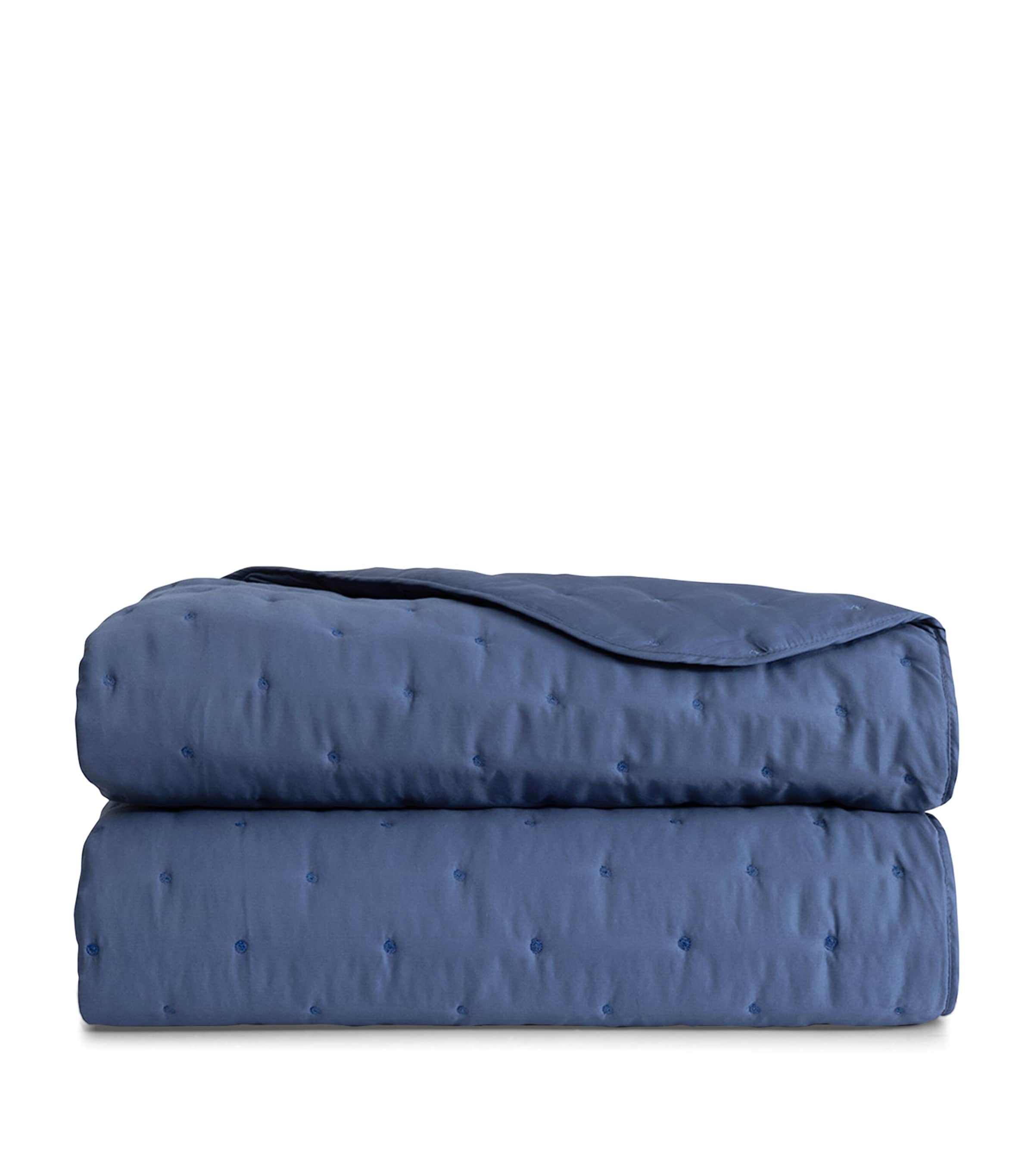 Yves Delorme Triomphe King Bedcover (285cm x 250cm) Outremer