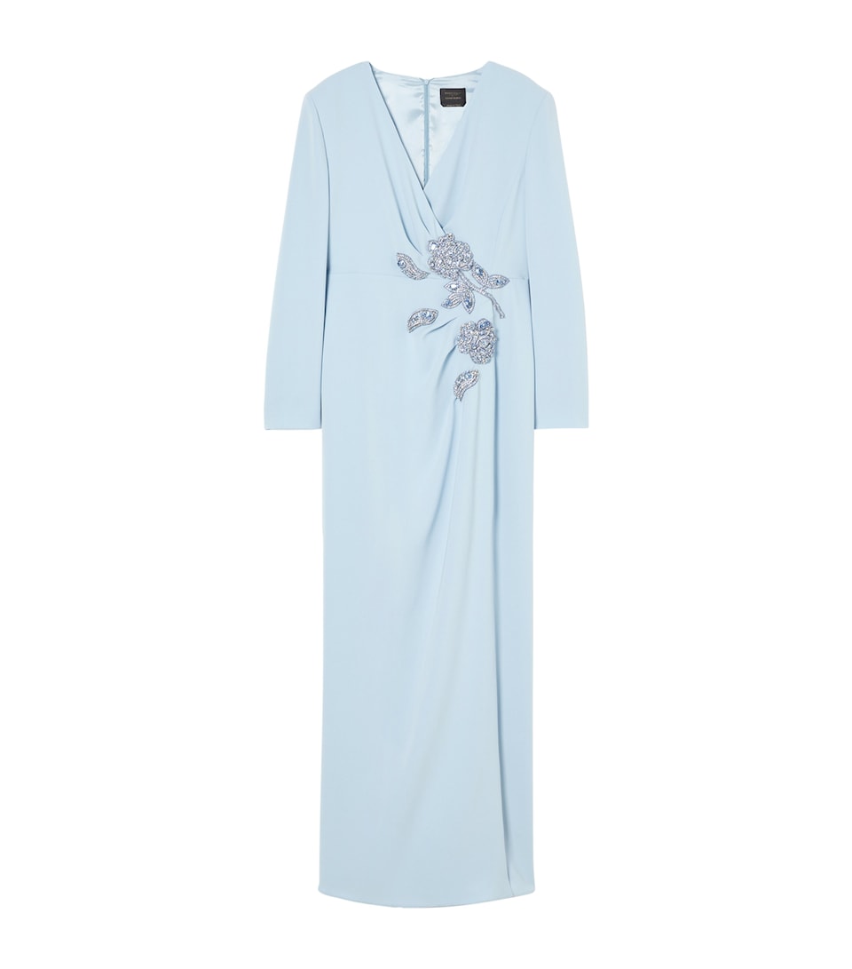 Embellished Wrap Dress