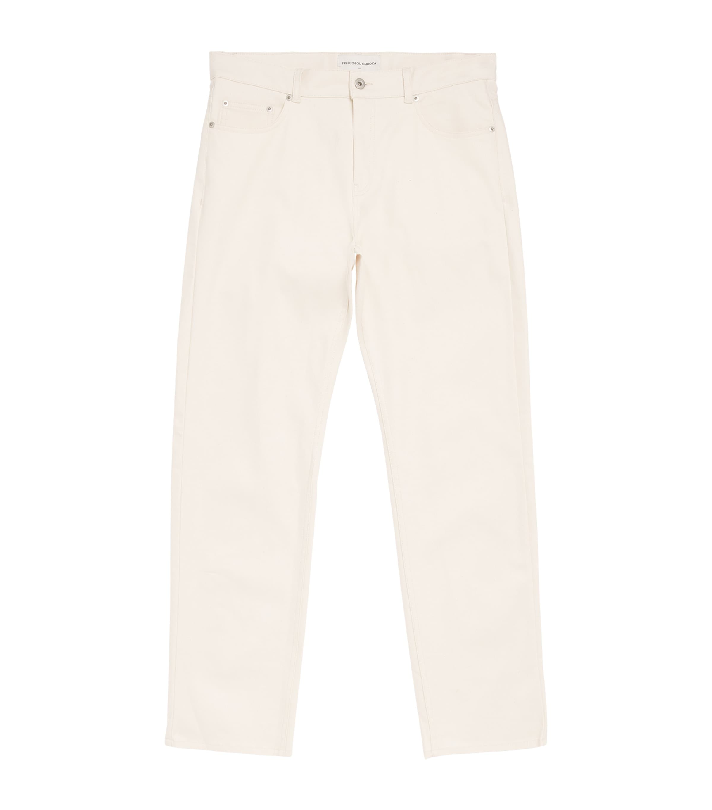Frescobol Carioca Mens Mendes Straight Jeans Ecru