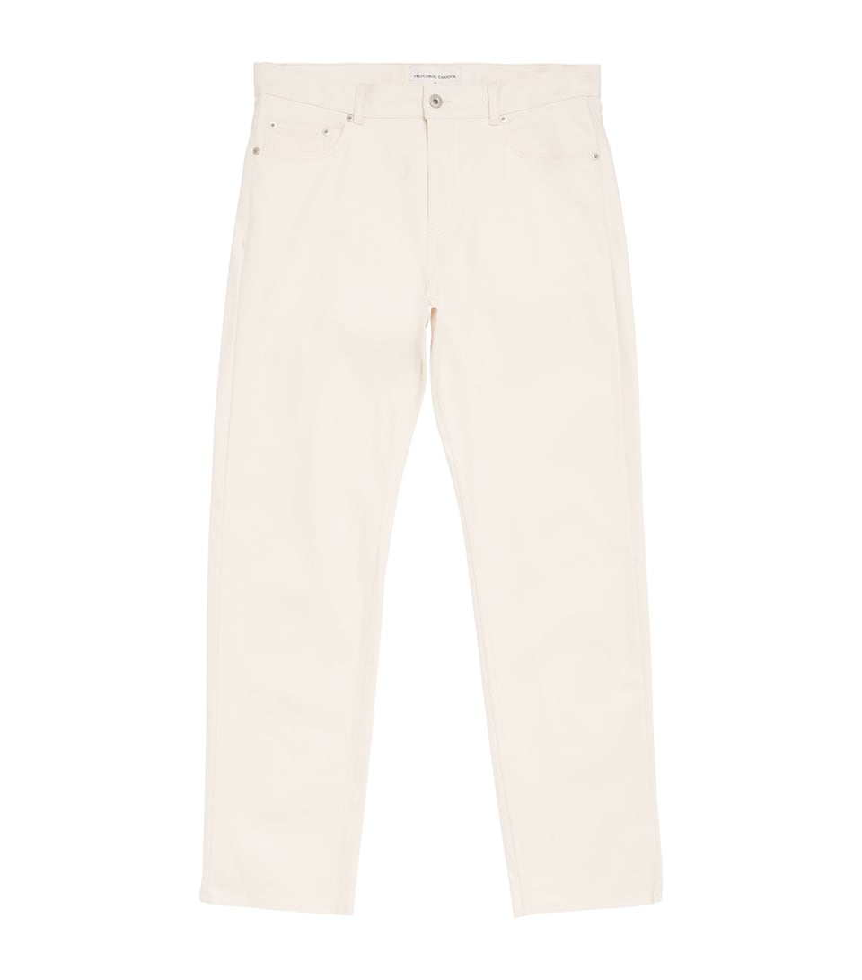 Frescobol Carioca Mens Mendes Straight Jeans Ecru