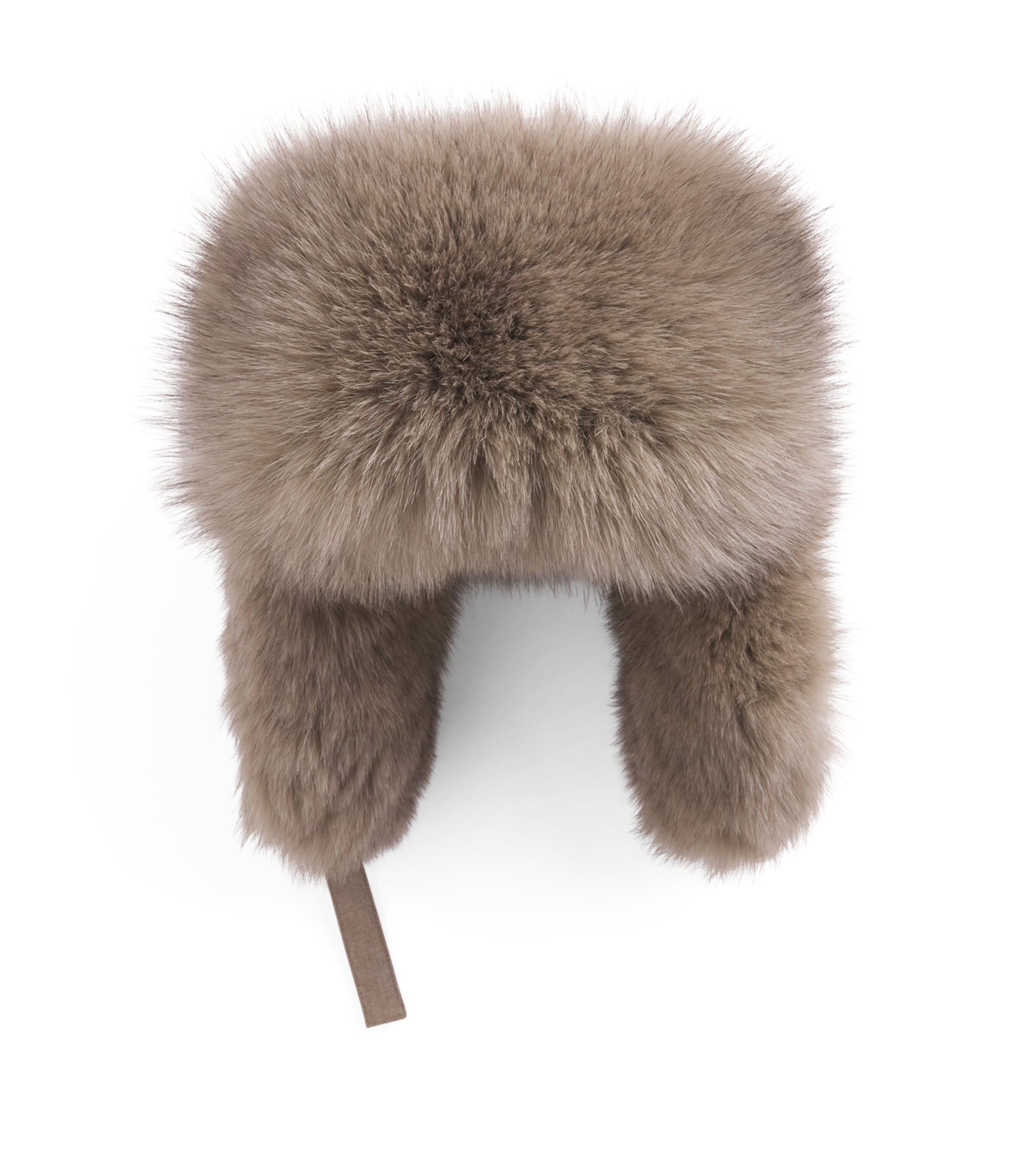 Yves Salomon Down Fur-Trim Chapka Hat