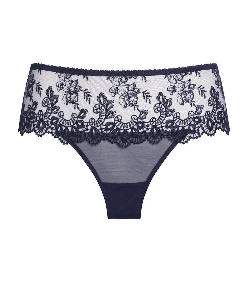 Simone Perele Womens Lace Passion Briefs Midnight