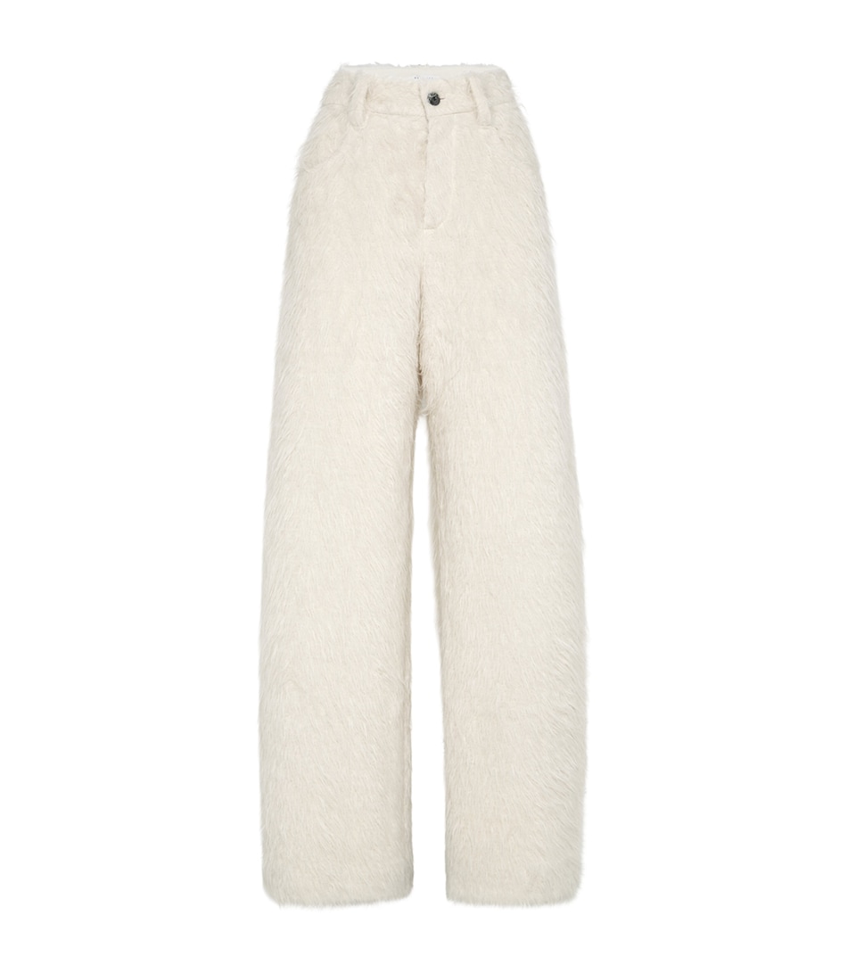 Alpaca-Blend Wide-Leg Trousers