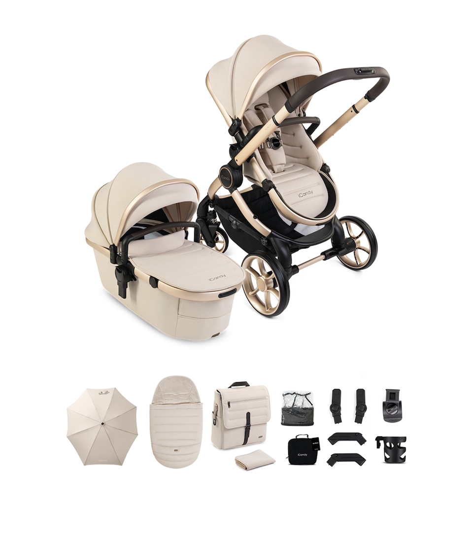 iCandy Peach 8 Pushchair and Carrycot Set Biscotti