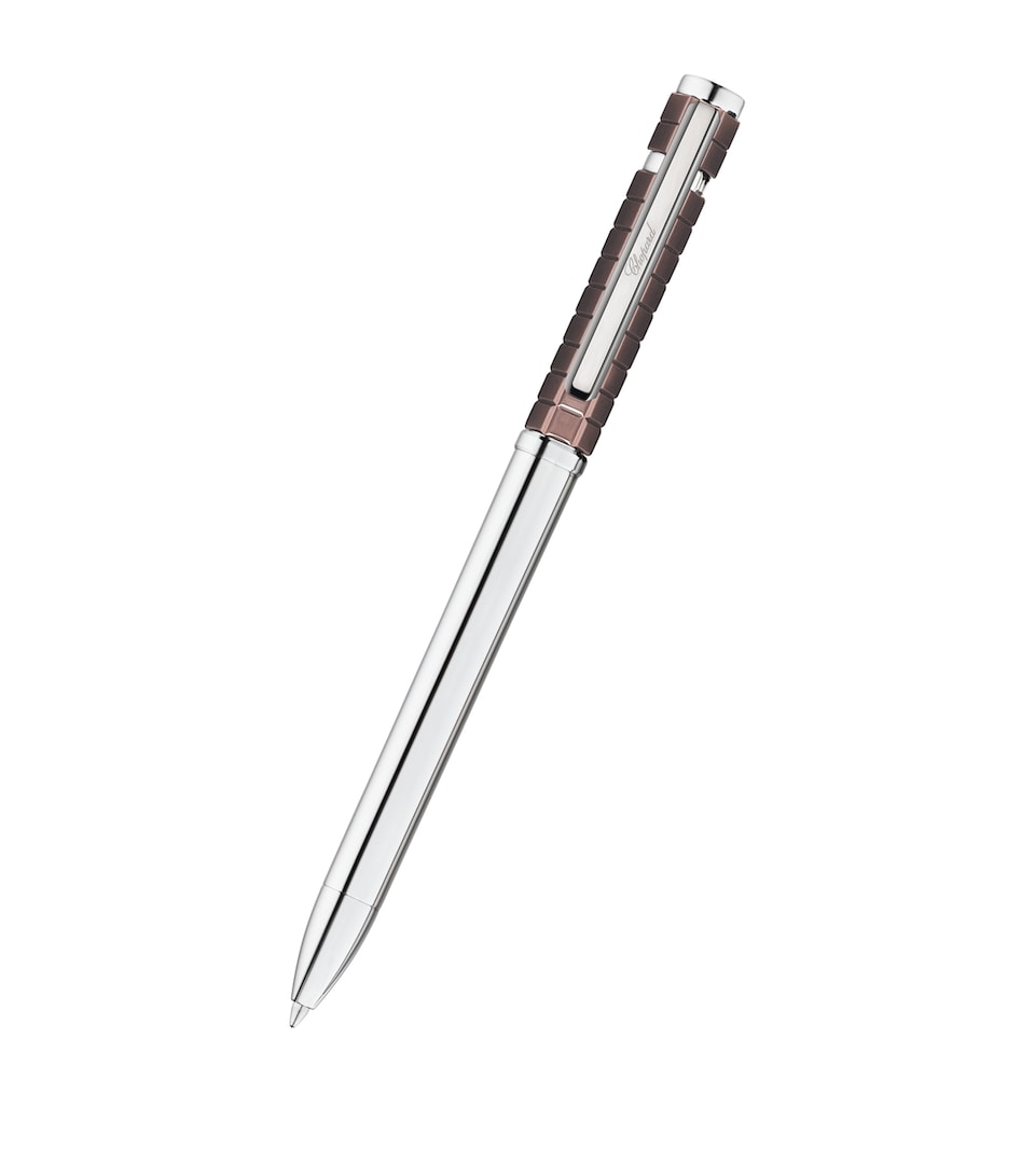 Chopard Ice Cube Ballpoint Pen Silver & Bronze