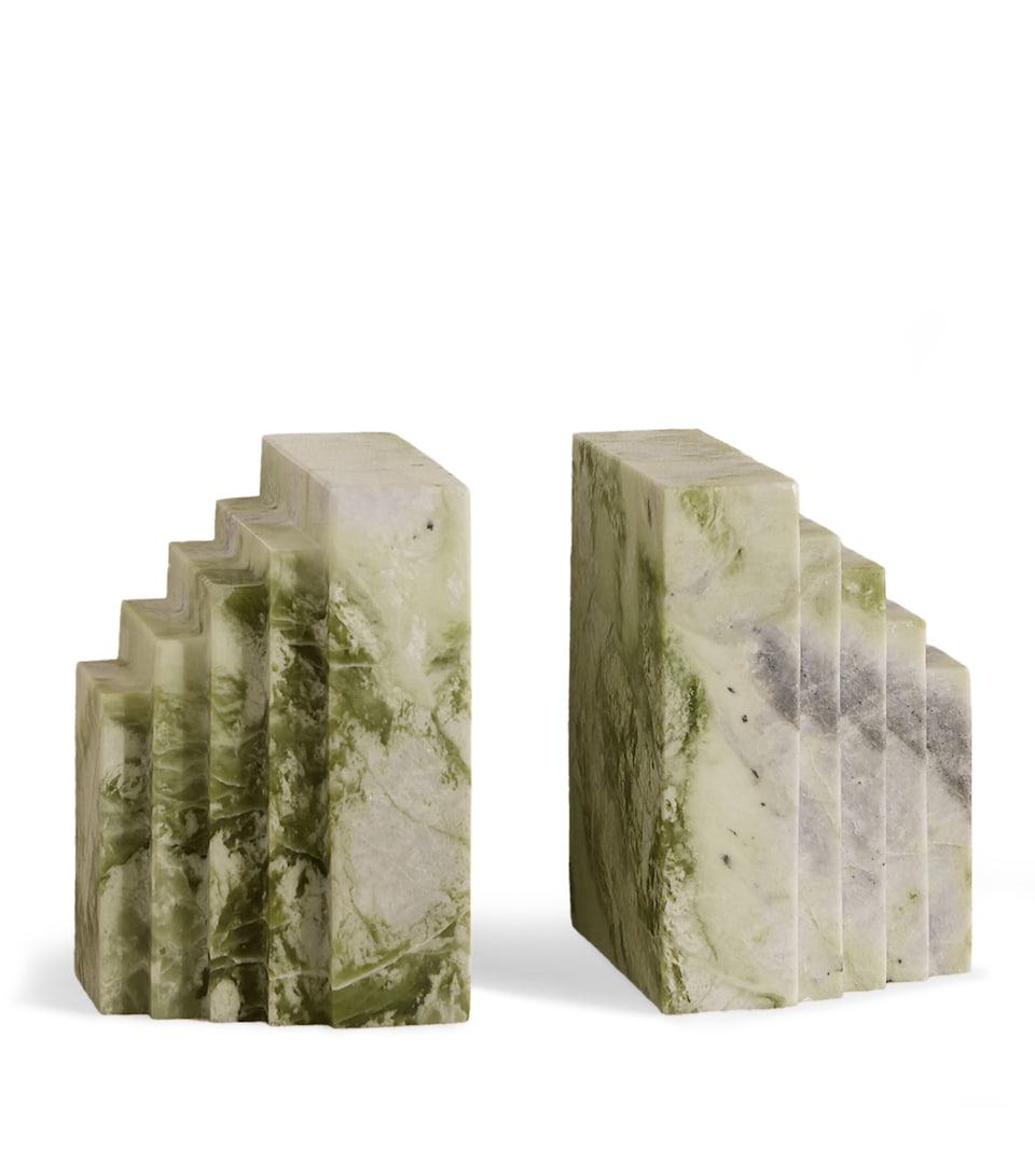 Soho Home Marble Lola Bookends Green