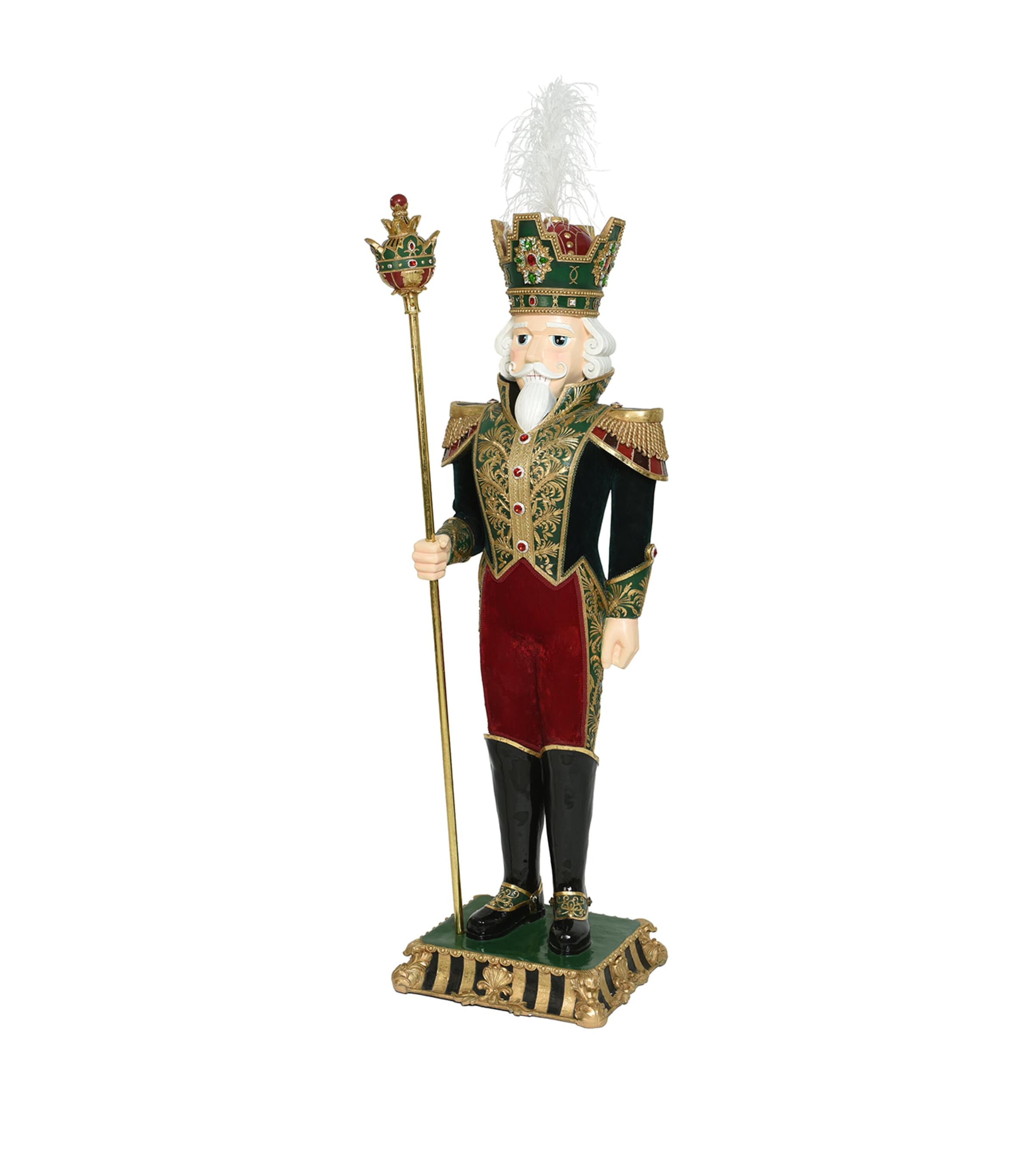 Harrods Extra Large Nutcracker Ornament (178cm) Green/red