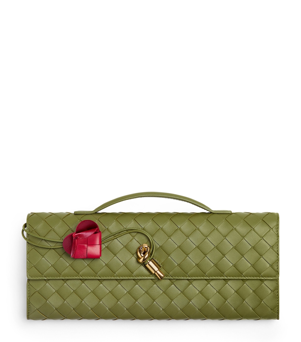 Leather Intrecciato Andiamo Clutch Bag