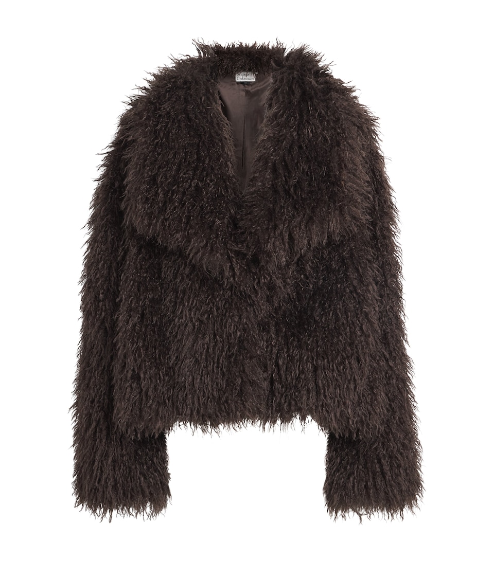 Source Unknown Womens Faux Fur Hathi Jacket Br