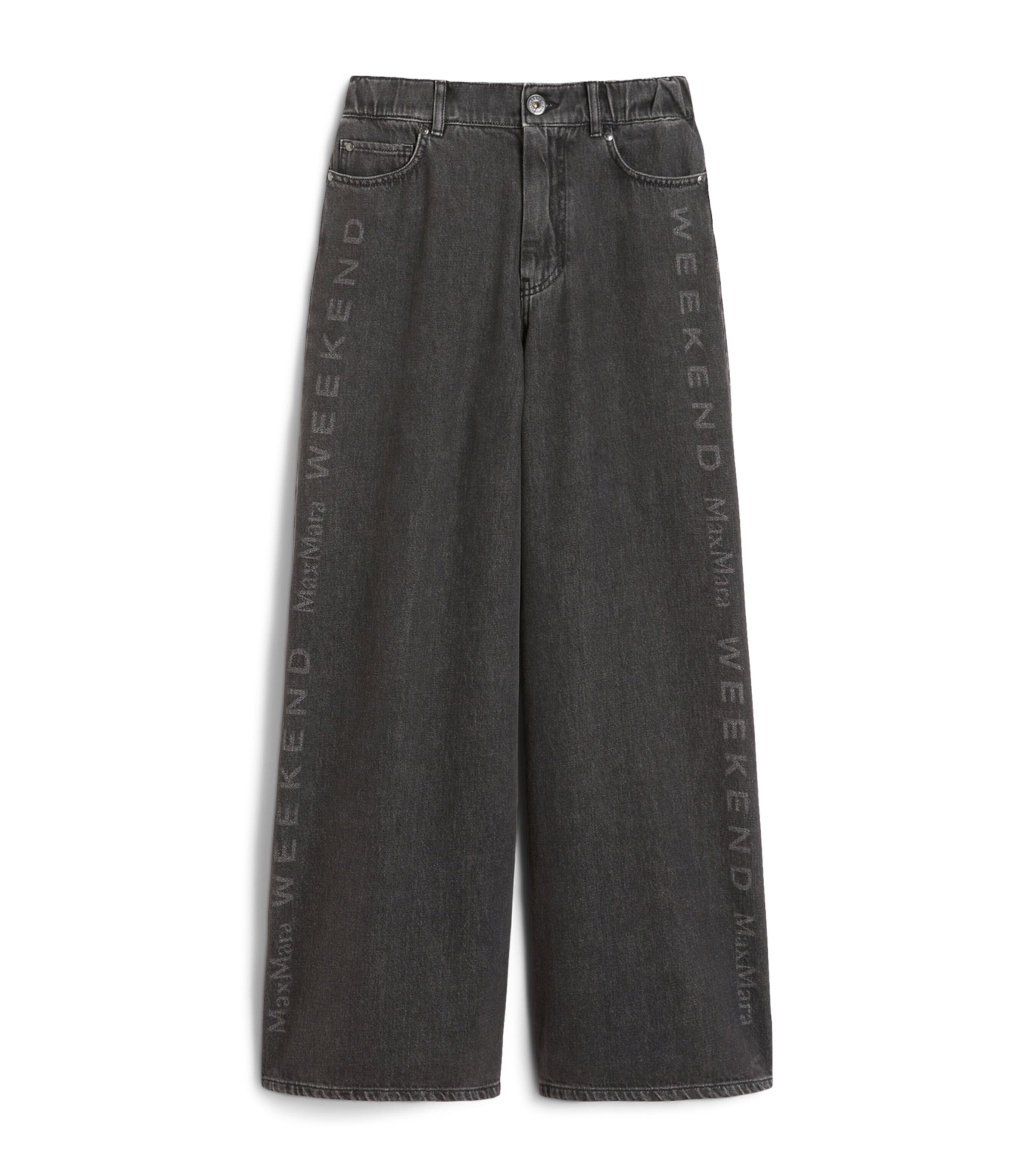 Logo-Printed Authentic Wide-Leg Jeans